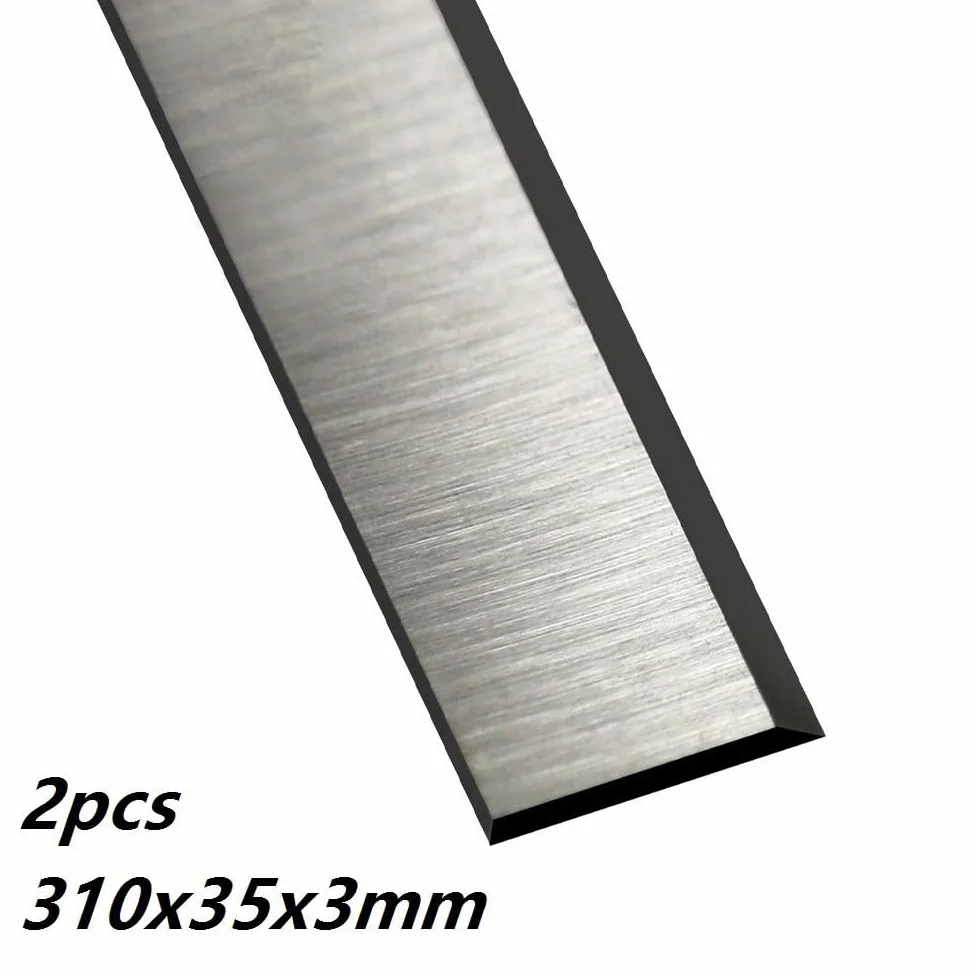 Noże do strugów, 2 szt. zapasowych noży, ostrza HSS 310x35x3 mm, zestaw szybkoobrotowych obróbki mebli
