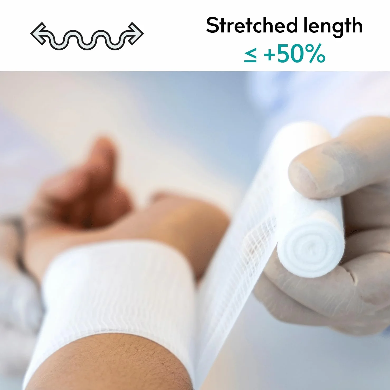 Medrull 10 cm x 4 m elastyczne bandaże z gazy zestaw ULTRA CREPP materiał opatrunkowy – duże 15 rolek