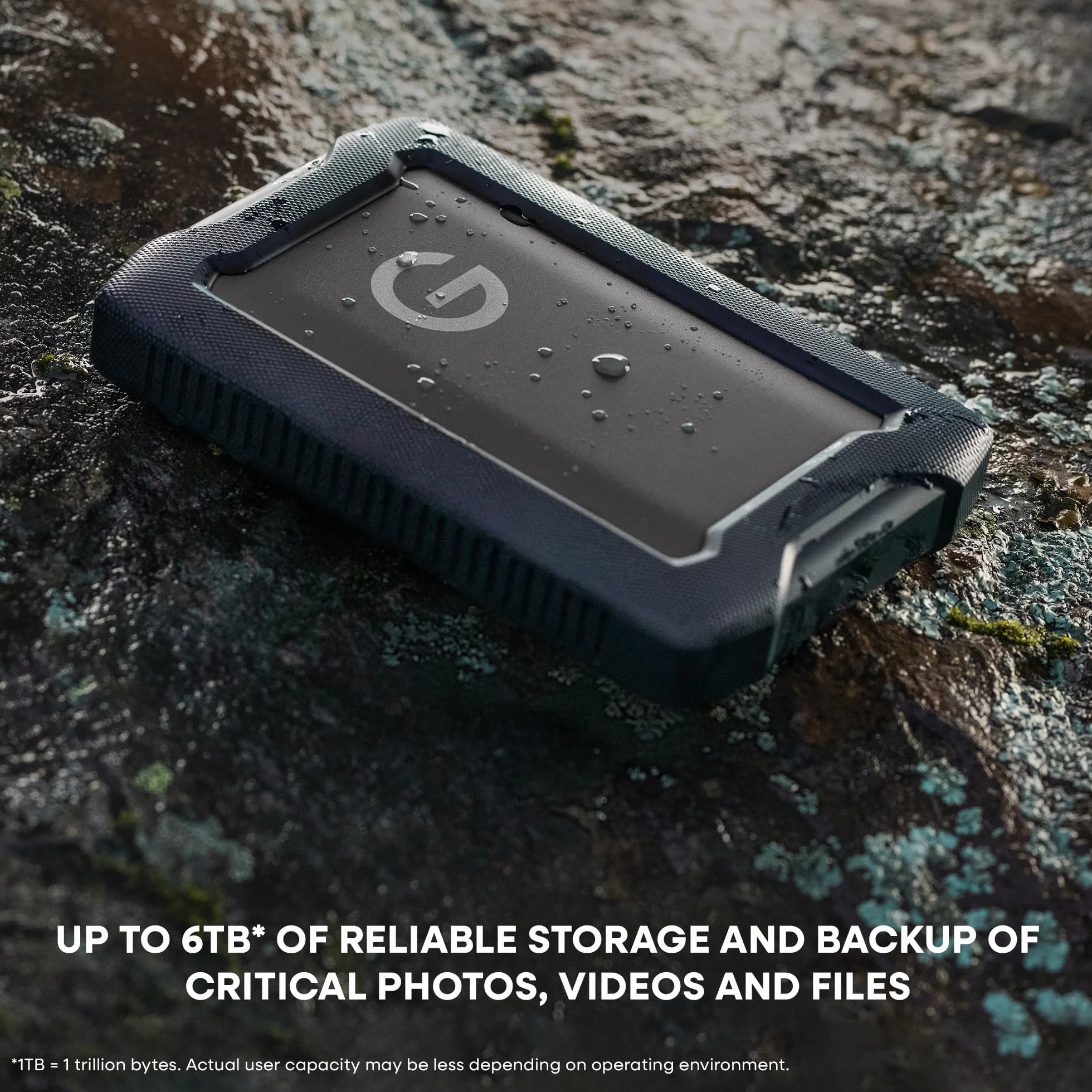 G-DRIVE ArmorATD 6TB, wzmocniony przenośny zewnętrzny dysk twardy, HDD do 130 MB/s, USB-C (5Gbps), USB 3.2 Gen 1, Thunderbolt 3