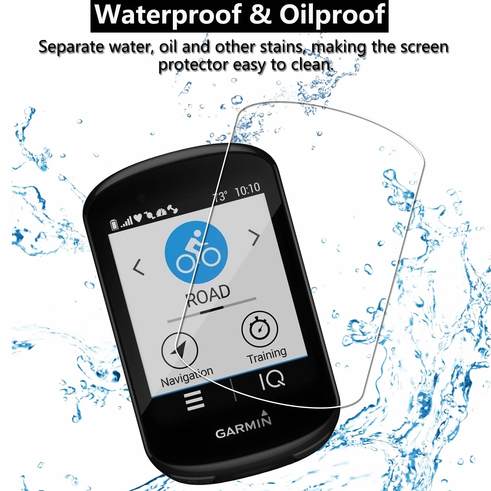 Lusee Osłona ekranu kompatybilna z Garmin Edge 540 i Garmin Edge 840 folia ochronna ze szkła hartowanego, 3-pak [odporna na zarysowania] [HD Clear] [twardość 9H] szklana osłona ekranu