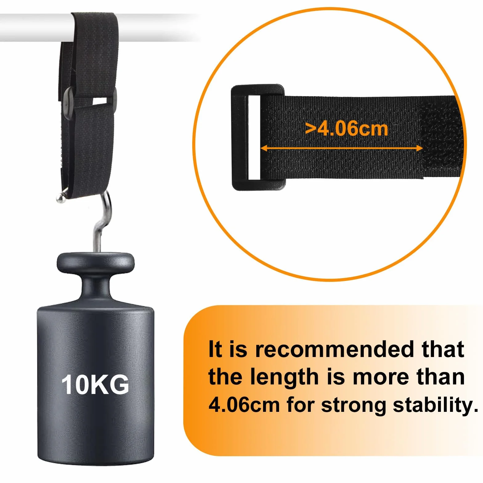 Opaska kablowa na rzep 10 m, 25 mm taśma na rzep z 50 metalowymi klamrami, regulowane paski mocujące do kabla, możliwość przycięcia, szerokość 2,5 cm (10 m x 25 mm)