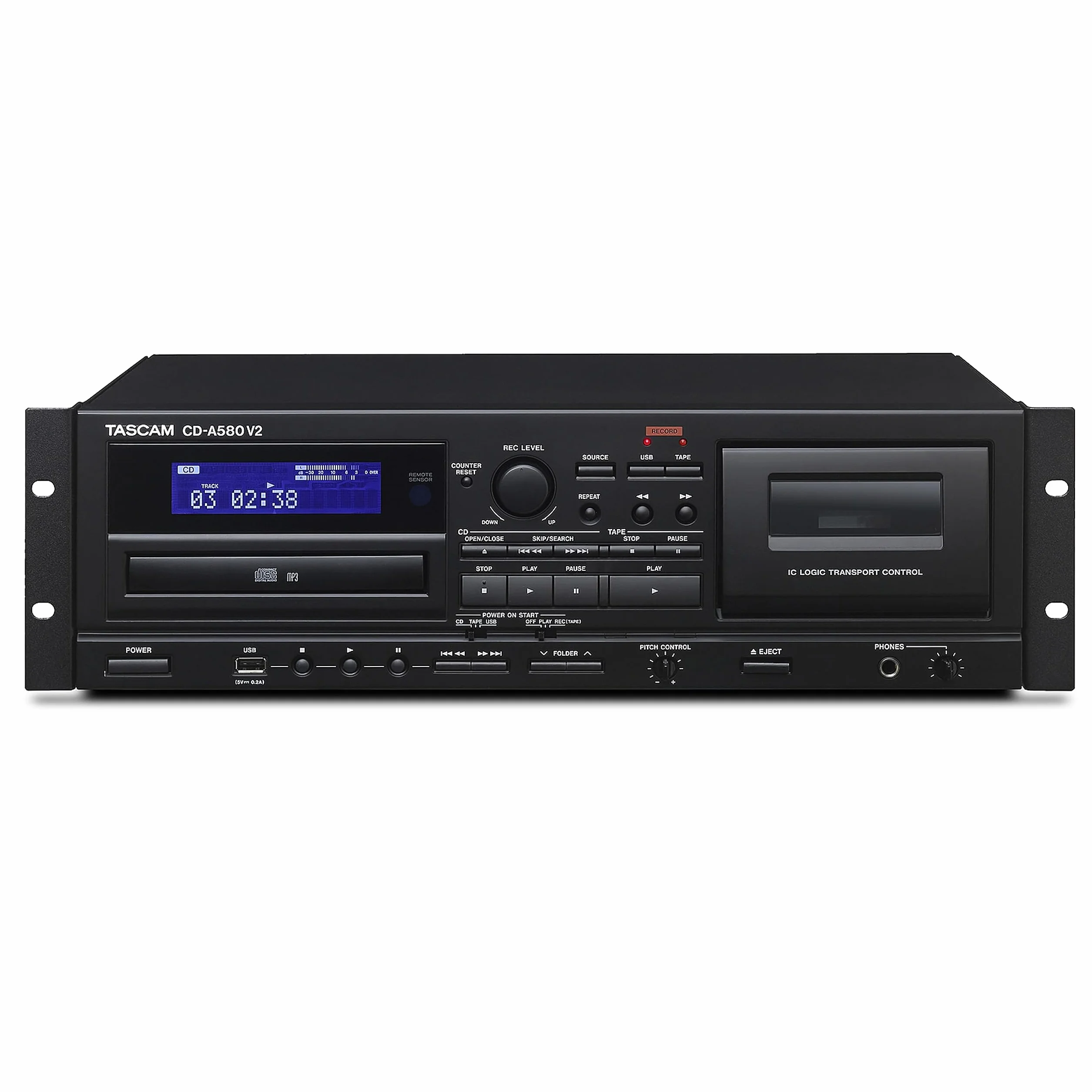 Tascam CD-A580 v2 Odtwarzacz CD Nagrywarka Kasety USB