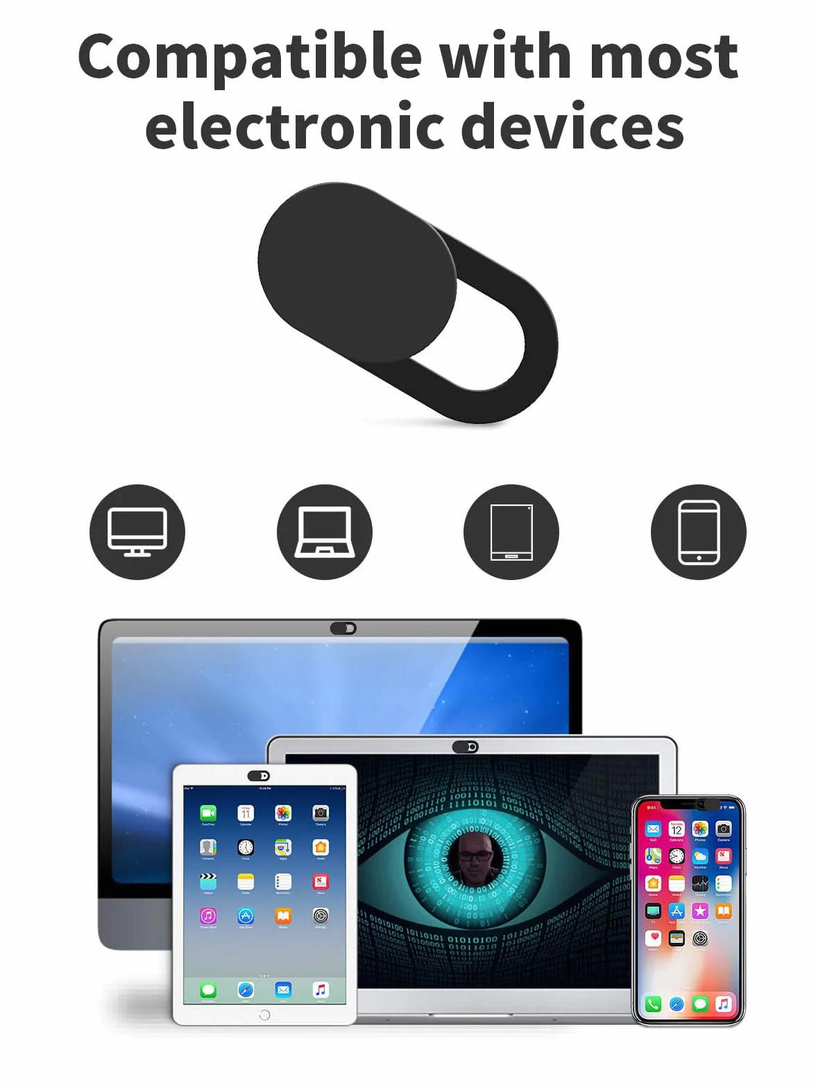 Nakładka na kamerę do laptopa Ultracienka 0.027 mm Ochrona prywatności