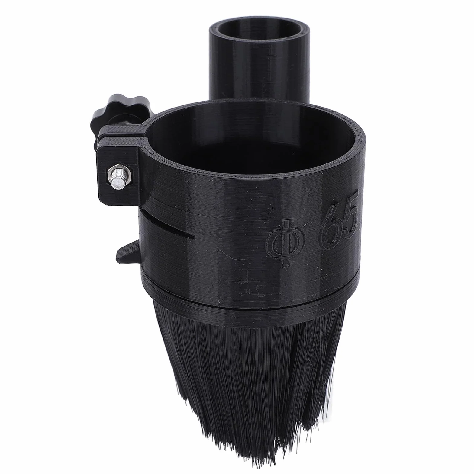 Osłona Przeciwpyłowa Routera CNC 65 Mm, Stopka Przeciwpyłowa CNC ze Zdejmowanym Włosiem, Mocowanie Magnetyczne, do Maszyny do Grawerowania z Silnikiem Wrzeciona 1,5 KW
