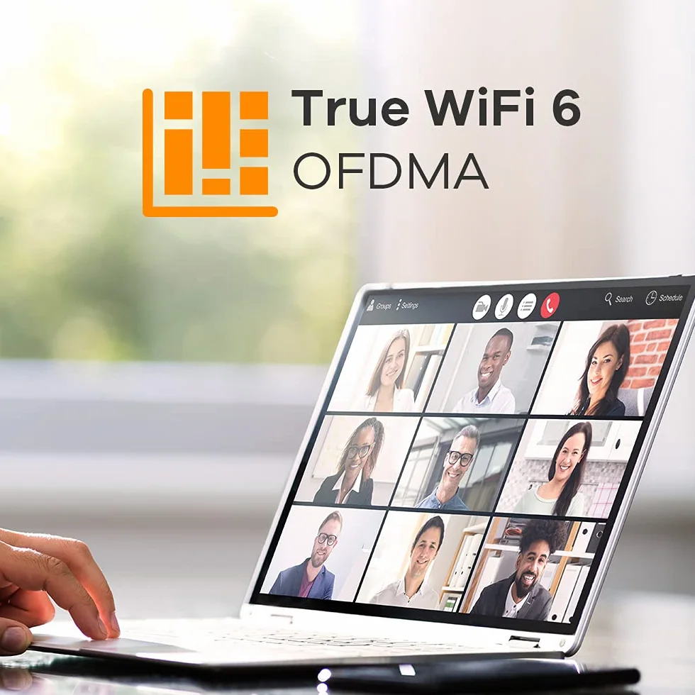 ZYXEL True WiFi 6 AX1800 Outdoor AP (802.11ax Dual Band), Wi-Fi dla małych firm z funkcją Smart Mesh, ochrona IP55, wtryskiwacz PoE w zestawie, aplikacja Nebula/Cloud lub Standalone [NWA55AXE