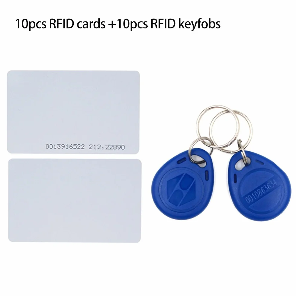 System kontroli dostępu do drzwi Zestaw sterownika RFID Klawiatura 125 KHz z zasilaczem + 180KG Elektryczny zamek magnetyczny Wodoodporny + 20 kart