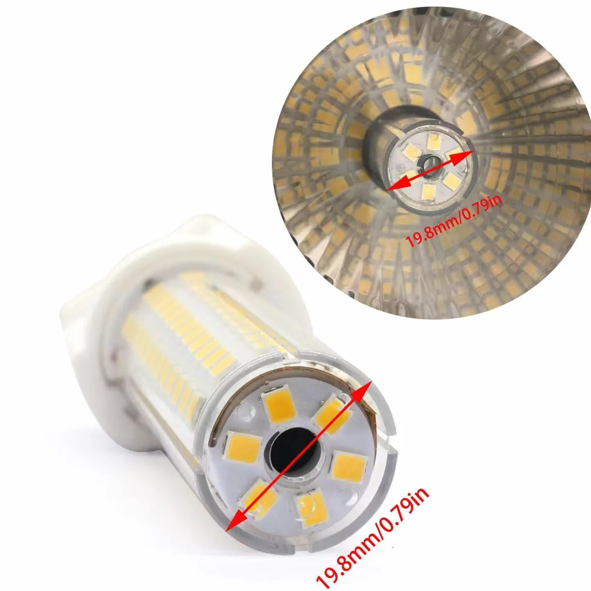 G12 LED 15 W, dwukierunkowa żarówka kukurydziana (odpowiednik 120 W Halogen/żarowa), 1500 lumenów, oświetlenie sufitowe, projektor do domu, ulicy, garażu, krajobrazu, magazynu, 4 sztuki (naturalna