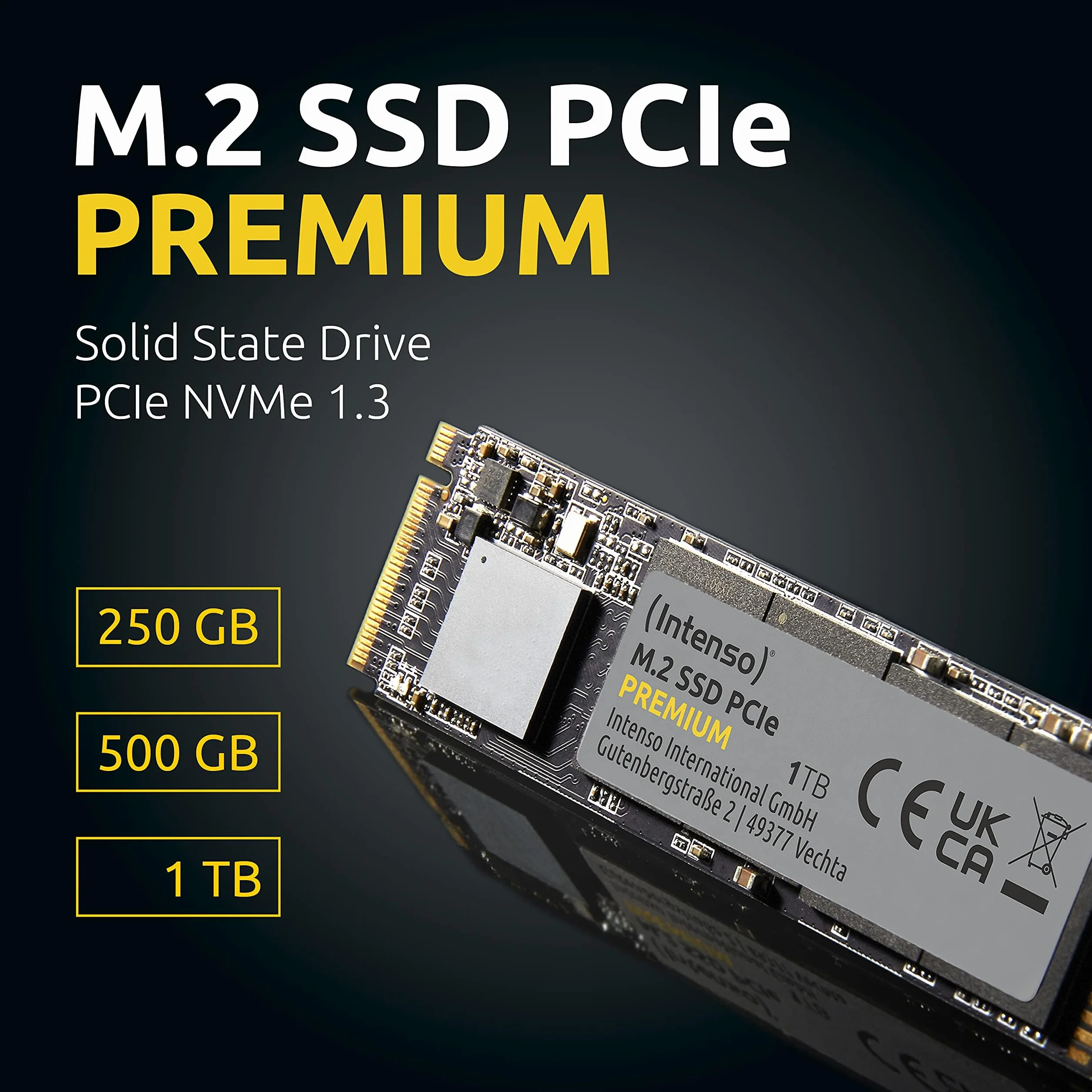 SSD Intenso 500GB M.2 2280 PCIe Premium Gen.3 x4 NVME 1.3 3835450