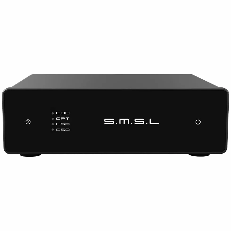 S.M.S.L D1 Hi-Res Audio Dac RohmBD34352EKVchip Touch Control RCA oup 768kHz/32bit DSD512 THD+N 0.00038% MQA Audio DAC Dual USB/Optical/Coaxial input SNR126dB for phone/pad/PC/TV/DVD Home Desktop DAC