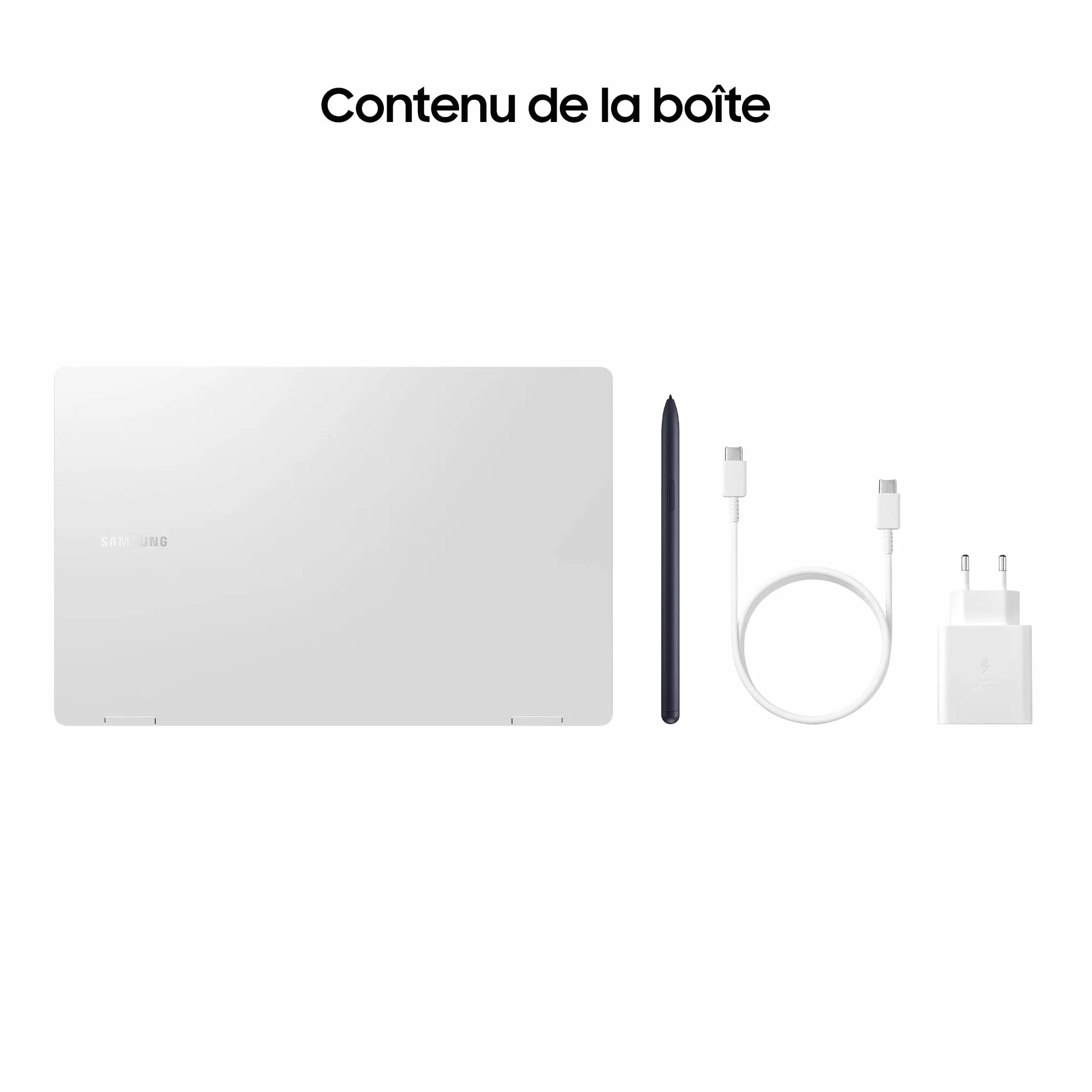 Samsung Galaxy Book3 360 NP750QFG-KB1FR Laptop, Intel Core i7, 16 GB RAM, 512 GB SSD, Intel Xe Graphics, Windows 11 Home, AZERTY, Szary, 15,6''