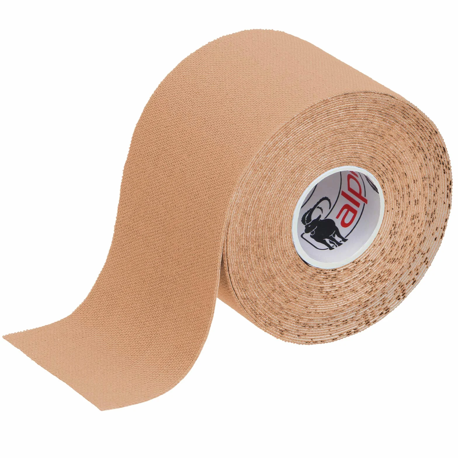ALPIDEX Taśma kinezjologiczna 1/3/ 6/12 sztuk 5 m x 5,0 cm kolory do wyboru E-book broszura z informacją jak stosować elastyczne plastry zestaw set taśma plastry tejpy, Kolor:beżowy, ilość:1 rolka