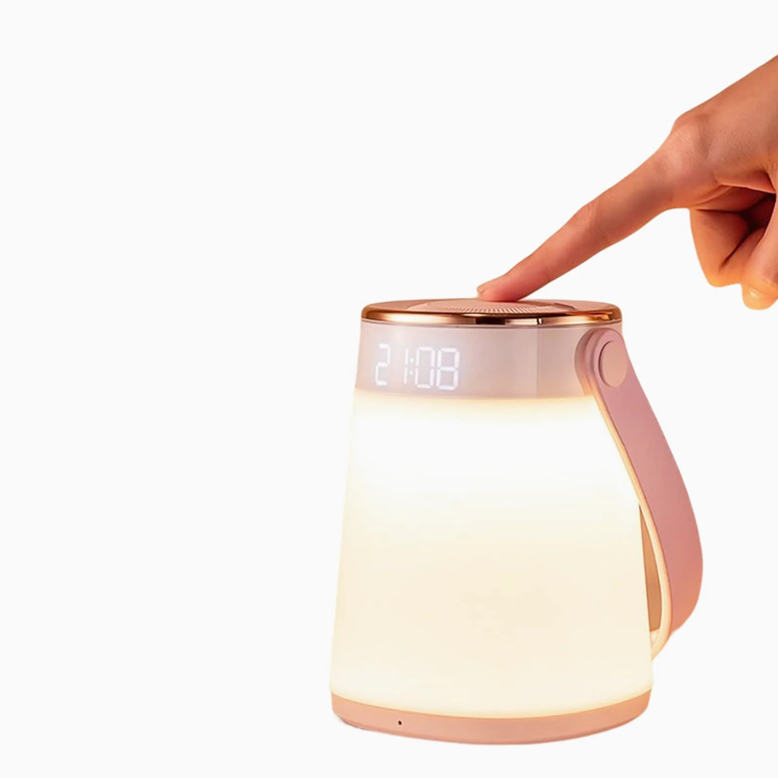 Lampka nocna przy łóżku szeroki zakres zastosowań do pokoju dziecięcego, lampka nocna z budzikiem, lampa ładowana przez USB do sypialni