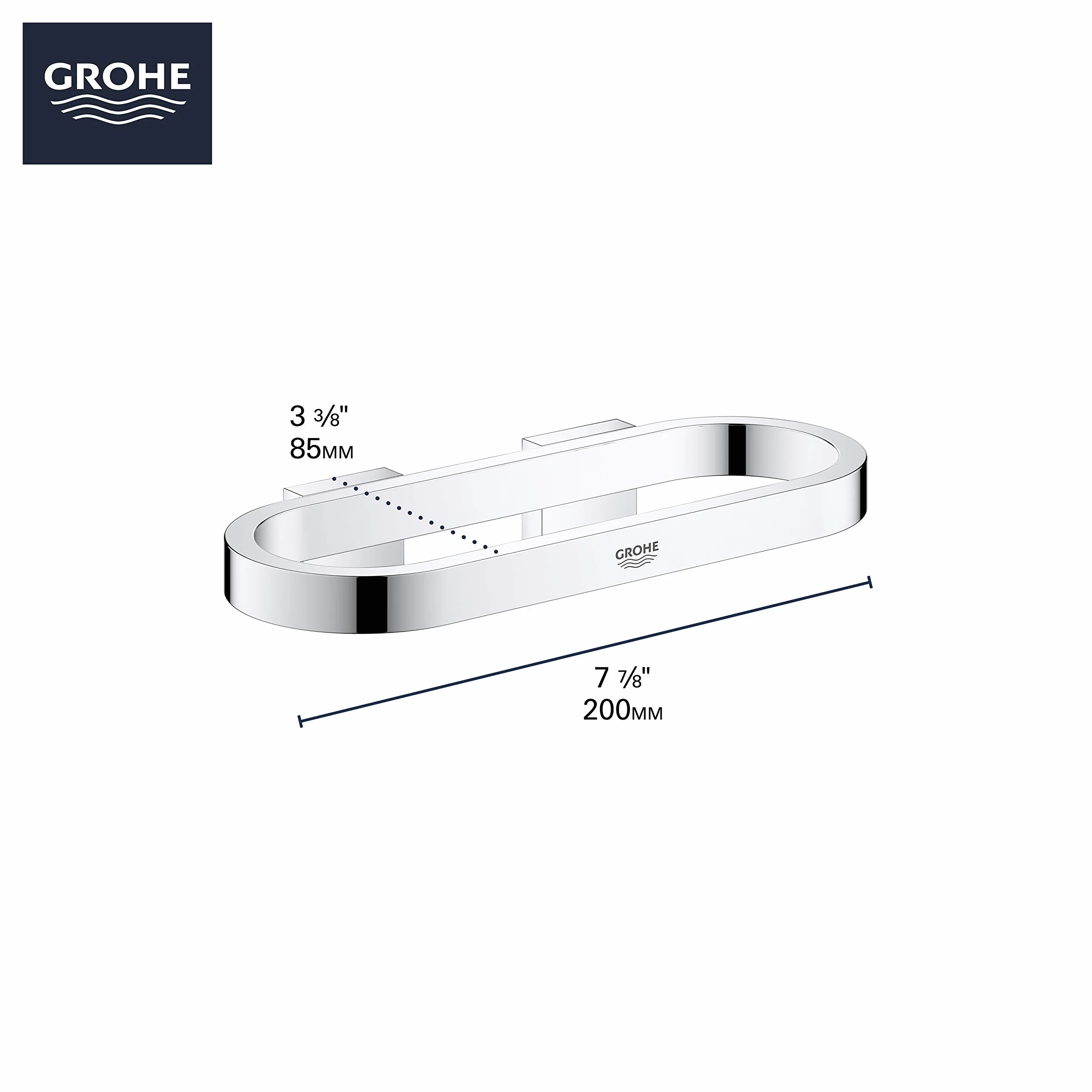 Grohe 41035000 Selection półka prysznicowa na akcesoria, bez uchwytu, chrom, 41037000