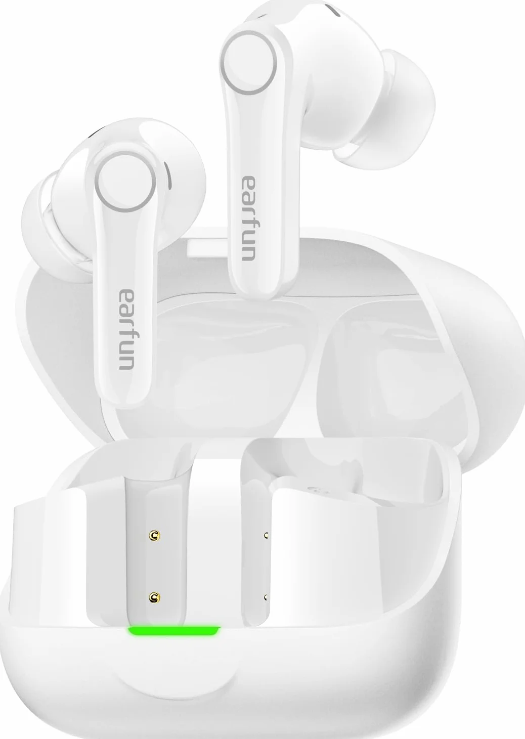 EarFun Air Pro 4+ słuchawki Bluetooth z redukcją szumów, hybrydowy system sterowników, Hi-Res Audio, aptX Lossless, LDAC, 6 Mik. AI połączeń, akumulator 54 godziny, multipoint, rozpoznawanie noszenia