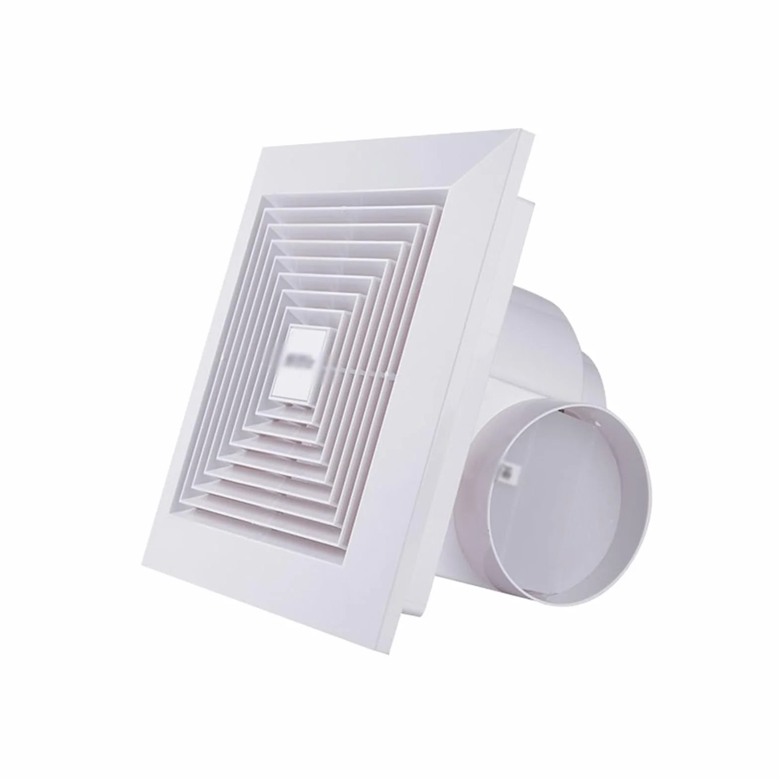 Idealny do domu Potężny wyciszony wentylator wyciągowy Sufitowy z płyt gipsowo-kartonowych Wentylator sufitowy ssący do kuchni, łazienki, sklepu(27 * 27cm)