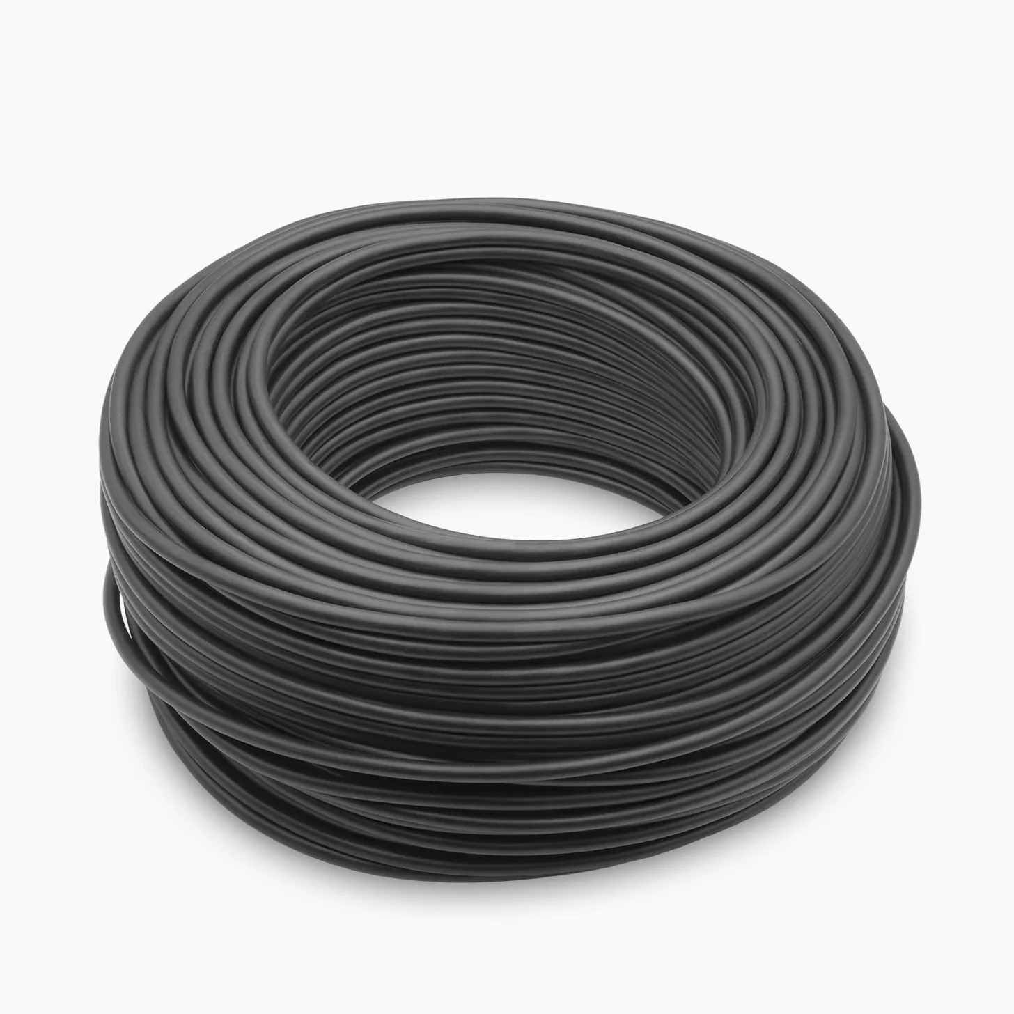 Amarcords - Trójbiegunowy przewód elektryczny sekcja 3x1mm kolor CZARNY. Okrągły kabel zasilający typu H05VV-F, 50 metrów