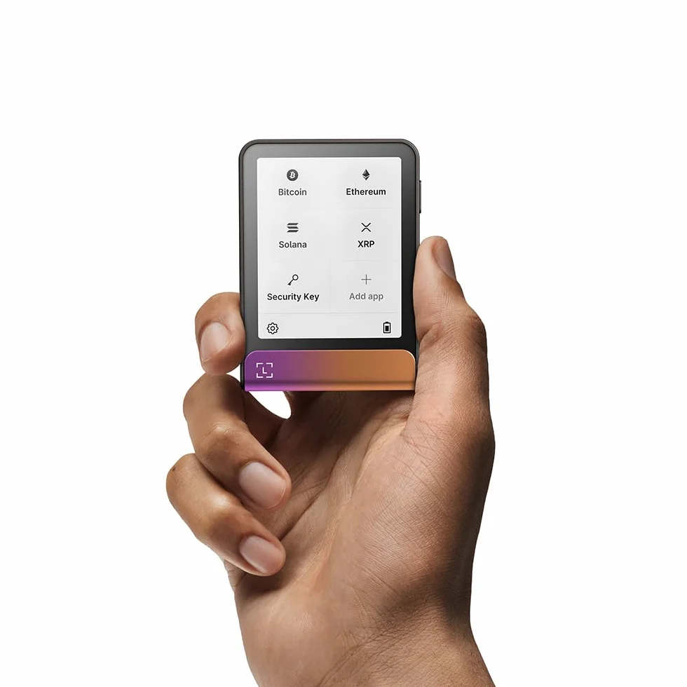Ledger Flex portfel krypto z bezpiecznym ekranem dotykowym E Ink fuksja