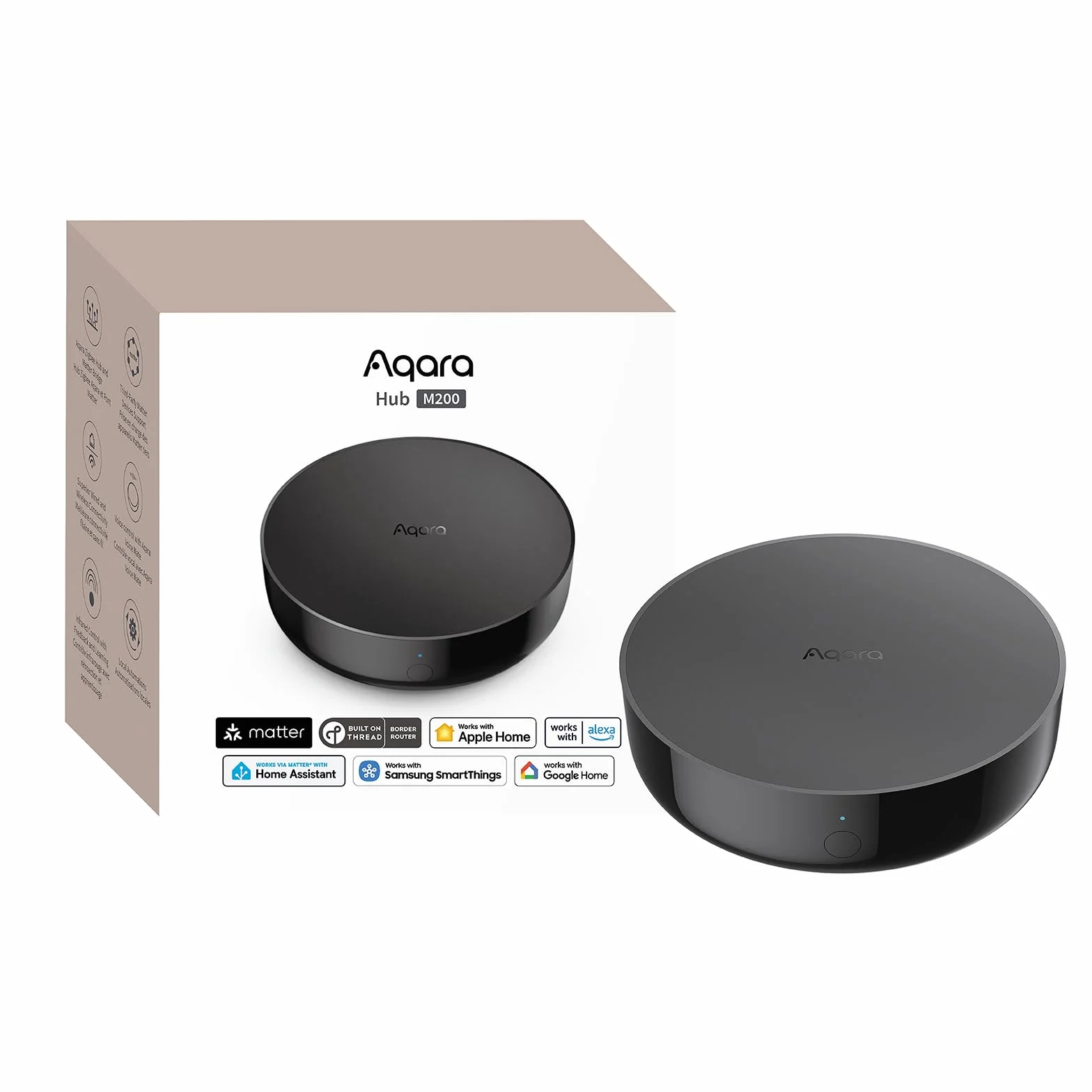 Aqara Smart Hub M200 Kontroler Matter Router Graniczny Thread Zigbee Bluetooth Wi-Fi PoE IR Alexa HomeKit Google Home