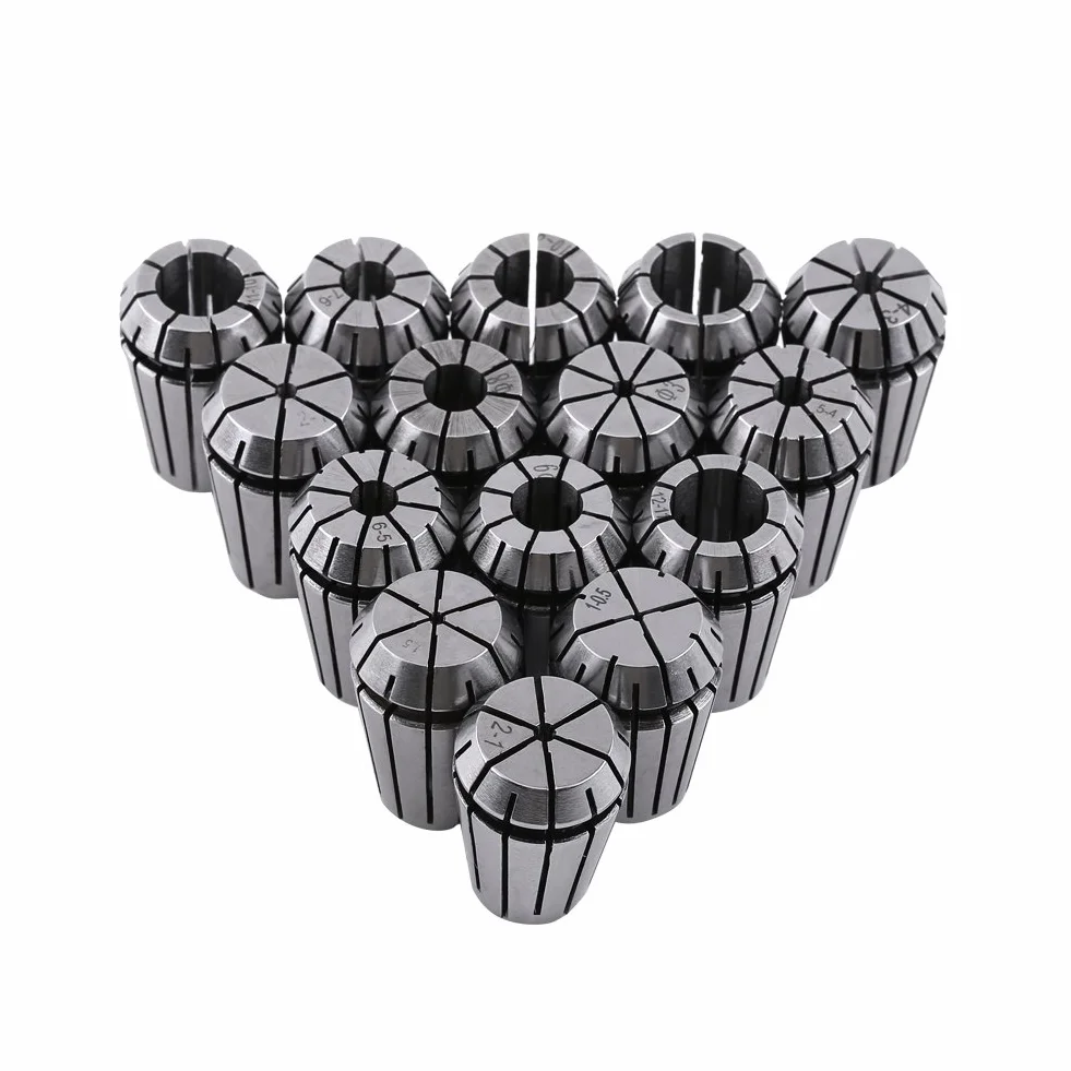 Zestaw szczypiec ER20, 15 szt. 1-13 mm zestaw szczypiec ER20, precyzyjny uchwyt zaciskowy ER20, do narzędzia tokarskiego do grawerowania CNC, akcesoriów narzędziowych