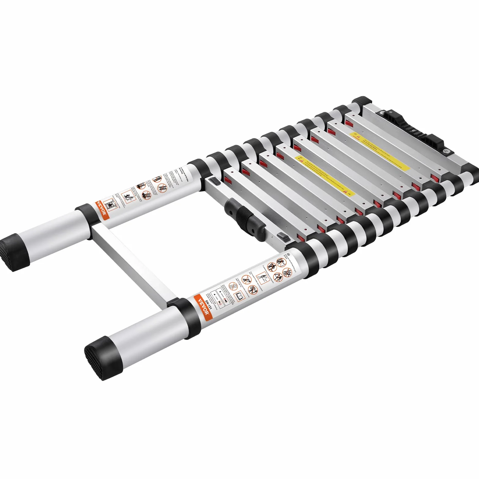 VEVOR Aluminiowa drabina teleskopowa 320 cm 170 kg składana przenośna