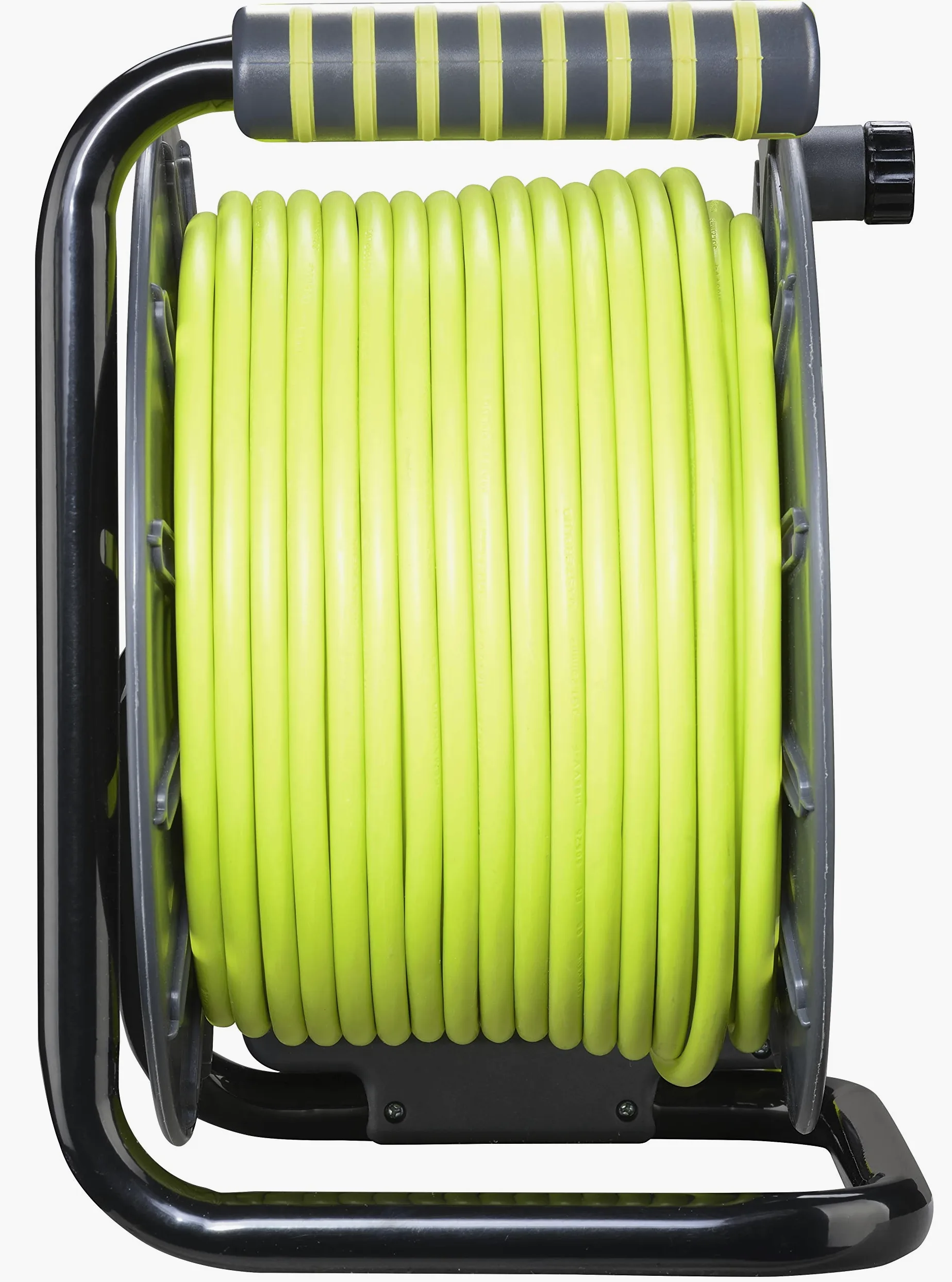 Masterplug Pro-XT Zawijarka kablowa 25 metrów, 4 Uniwersalne gniazda prolivalent: Bipasso, EU, Schuko, Przedłużacz elektryczny 16A, Wskaźnik LED, Kabel Wysokiej Widoczności