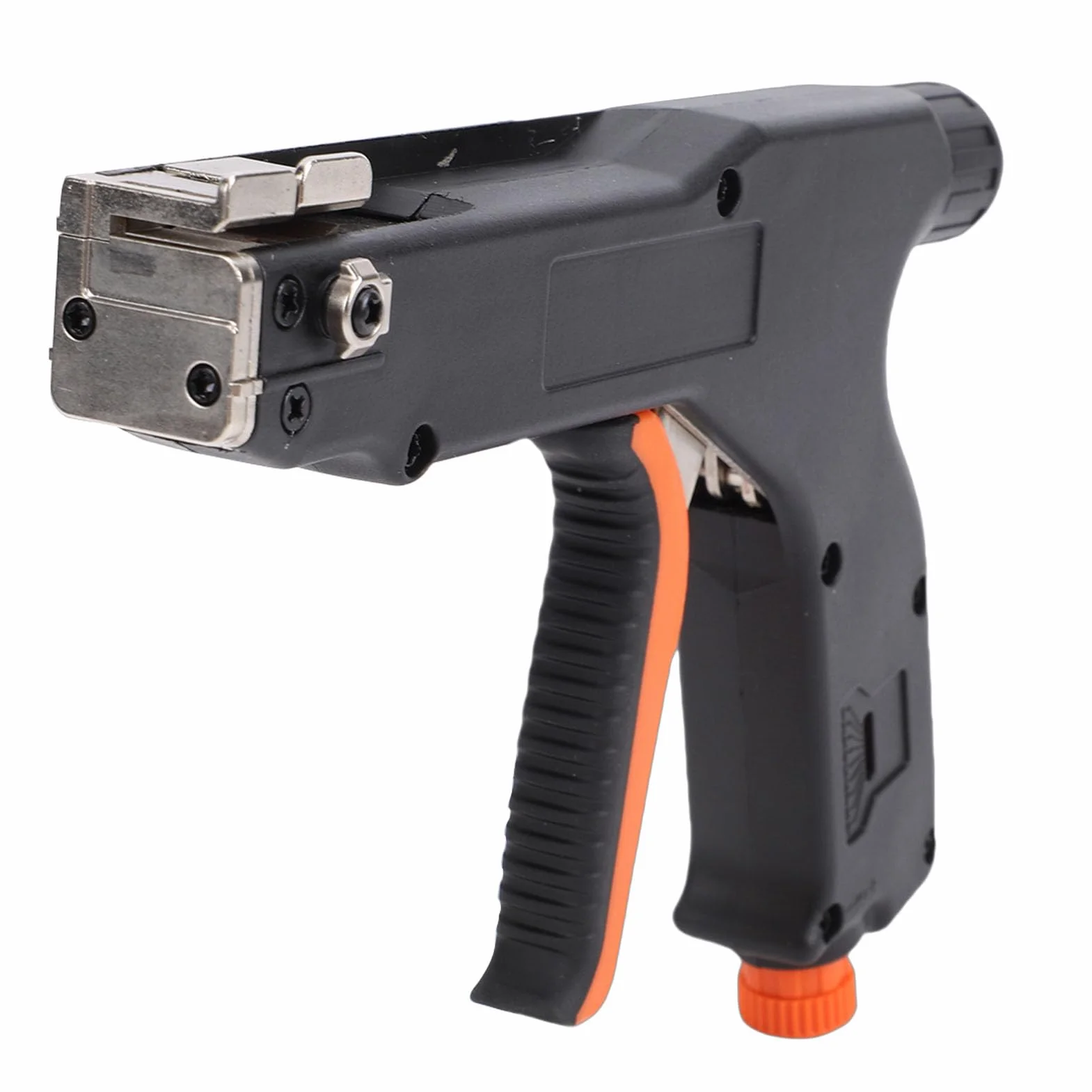 Samoblokujący, Regulowany Pistolet do Opasek Zaciskowych ze Stali Wysokowęglowej, Szczypce do Opasek Zaciskowych Narzędzie Kablowych, Pistolet Kablowych o Zachowanej Długości 2–12 Mm,
