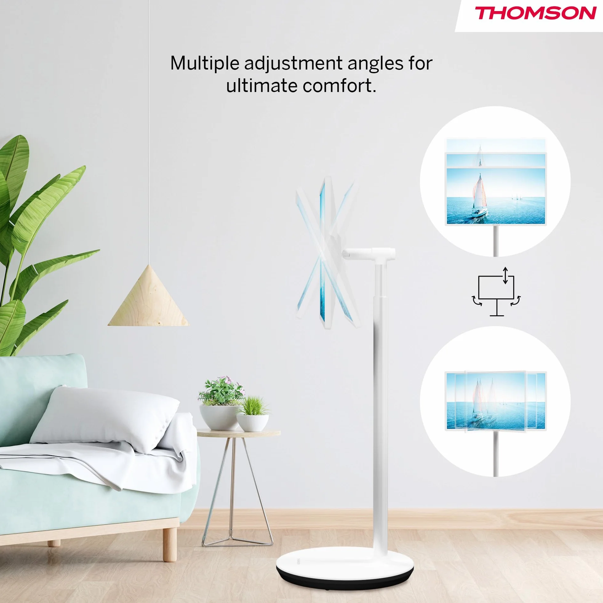 Thomson Go TV 32 cale (81 cm), przenośny telewizor z systemem Android – HD Ready (1366×768), sterowanie głosowe, Bluetooth 5.1, Wi-Fi, funkcja hotspotu, do 4 godzin pracy na baterii