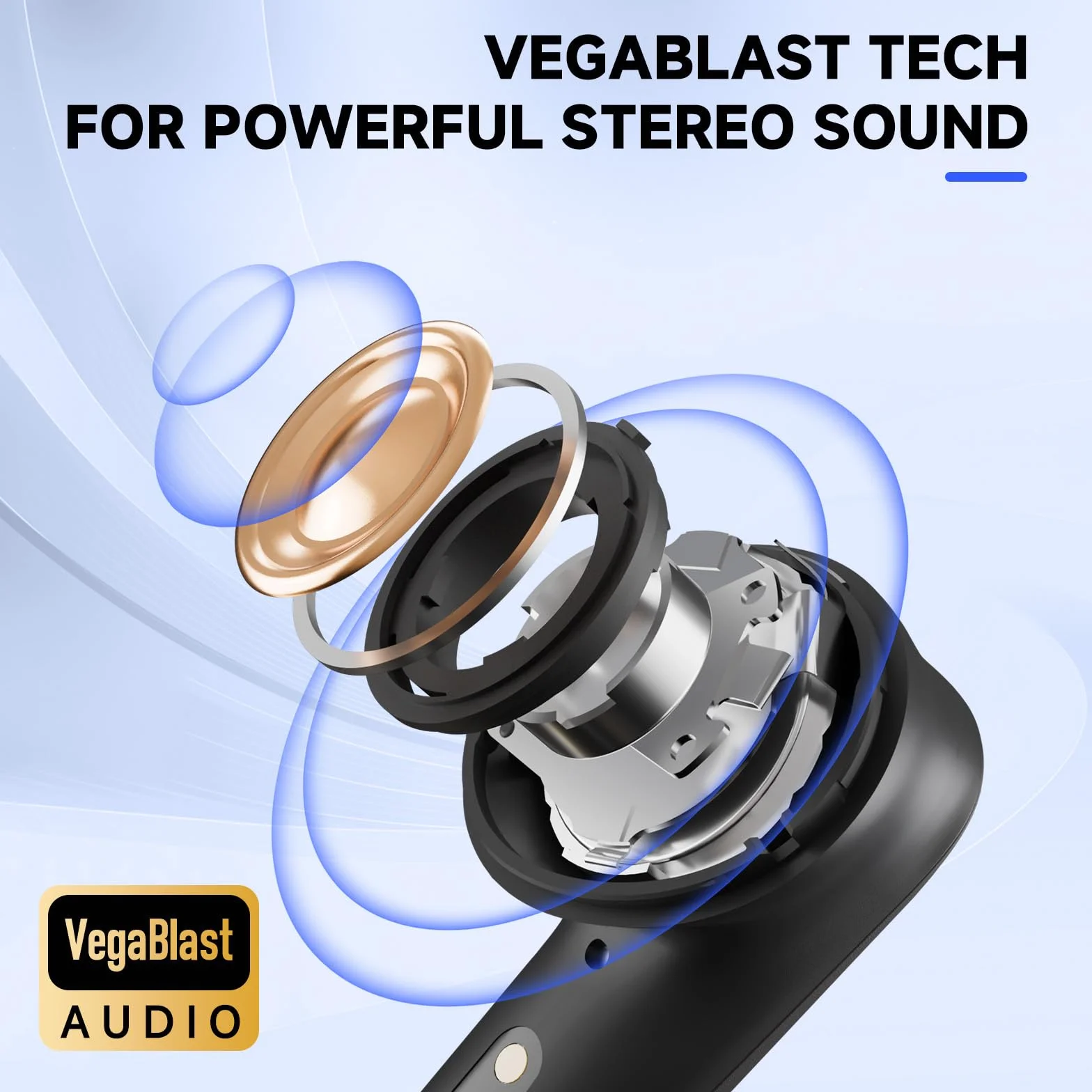 Słuchawki douszne bezprzewodowe Bluetooth Vega T1 niskie opóźnienie 25 ms USB-C Dongle kompatybilne Meta Quest 3/3S/2 Switch Steam Deck PC Czarny