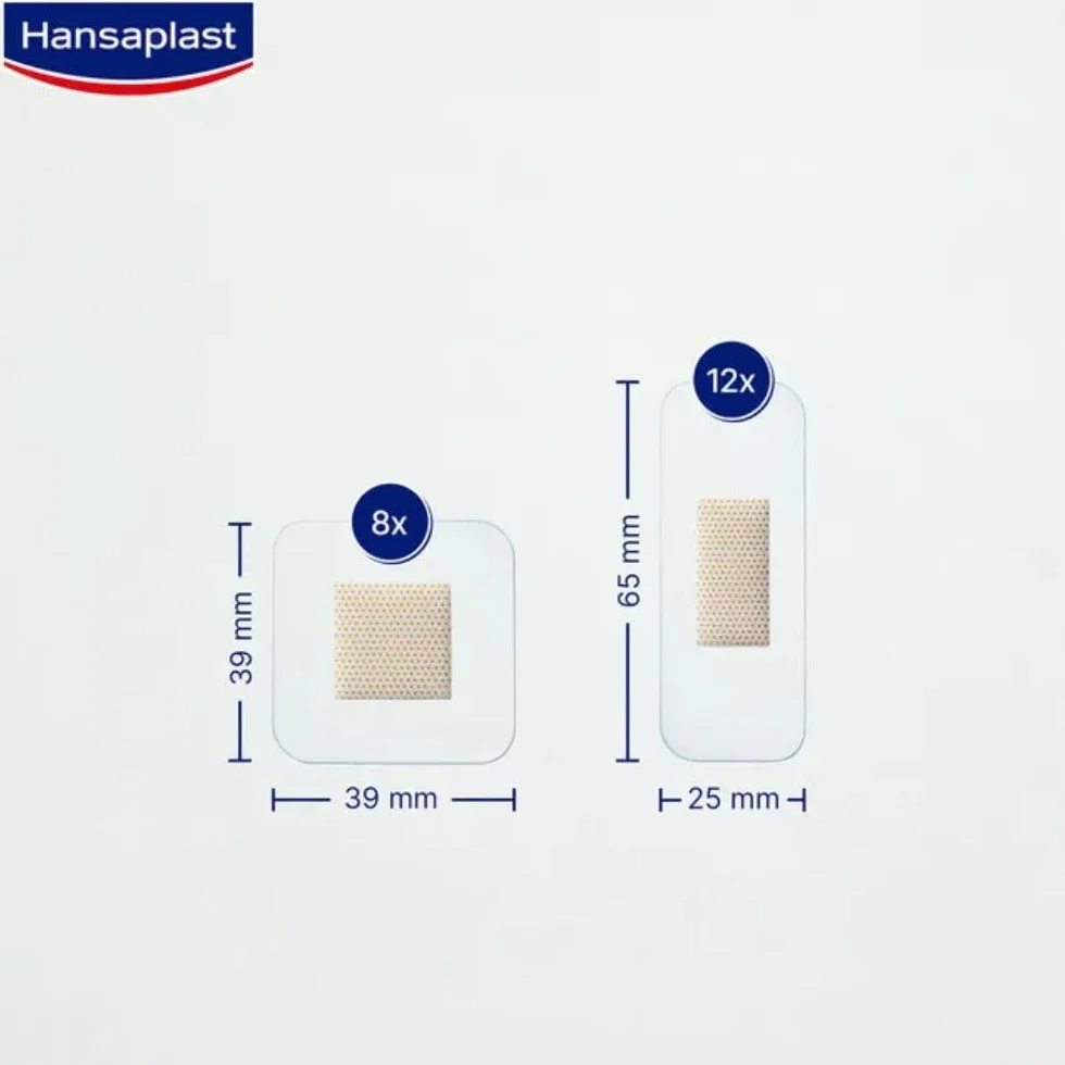 Hansaplast Aqua Protect plastry (20 pasków), wodoodporne plastry na rany o bardzo dużej sile klejącej, idealne do prysznica, pływania i kąpieli