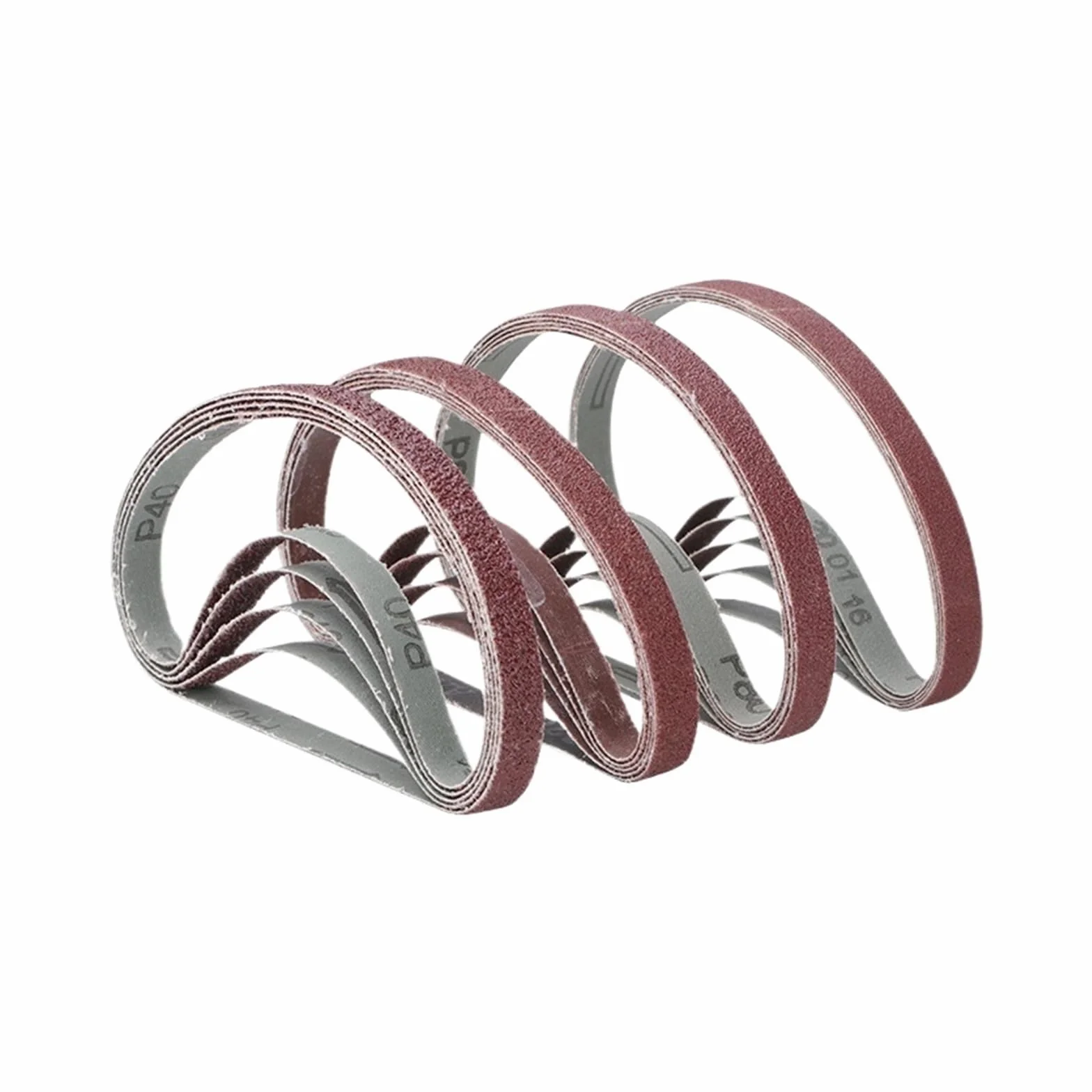 Taśma szlifierska, Taśmy szlifierskie 204PC57x13mm Ziarnistość 40-120 Do szlifierki kątowej do drewna i metalu