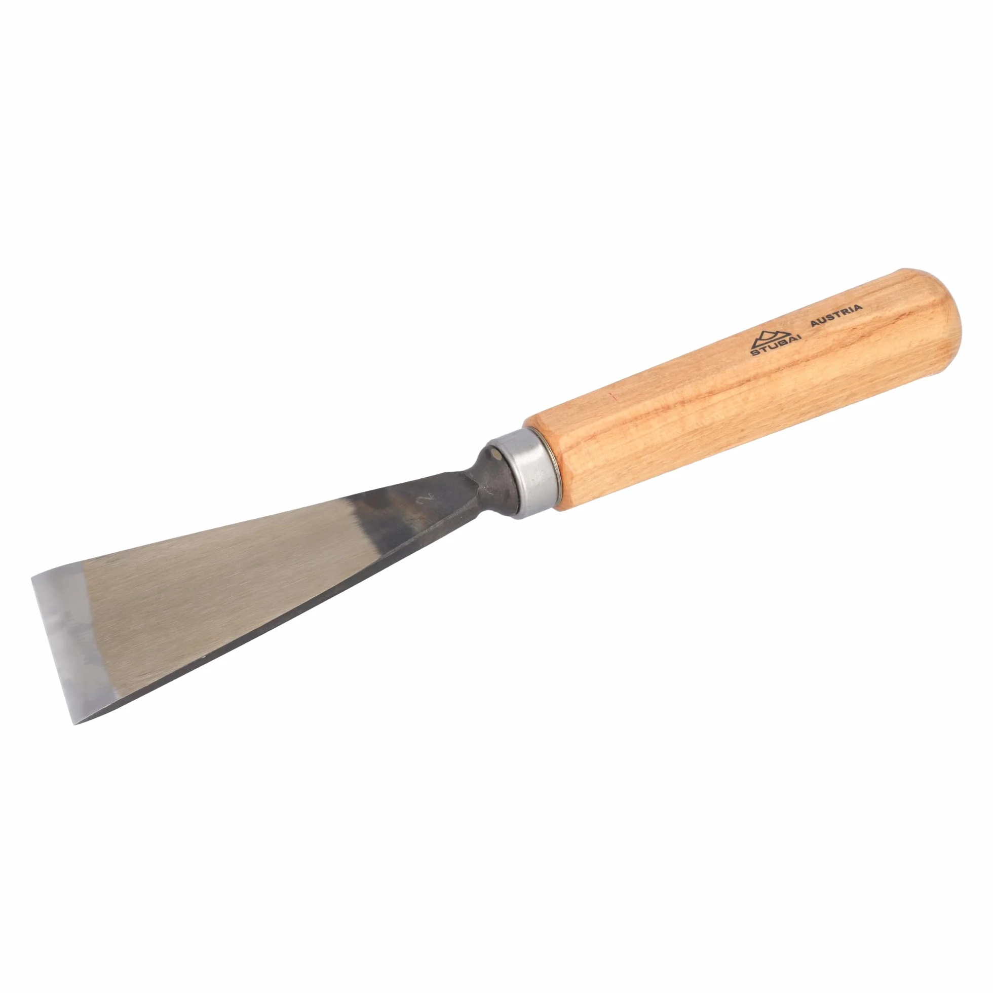 Stubai 520260 typ 2 z drewnianym uchwytem, dłuto do rzeźbienia w drewnie, złoty/beżowy, 60 mm