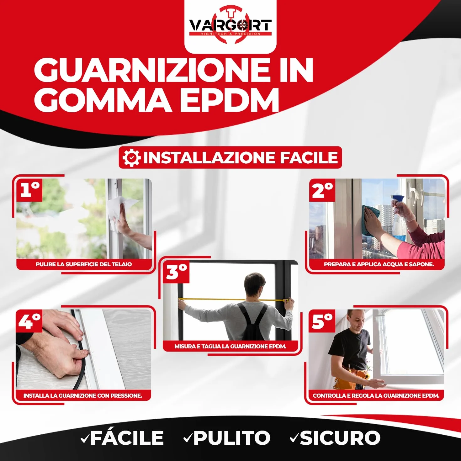 Czarny EPDM ogranicznik przeciągów S-1150 (10 m) – izolacja termiczna i akustyczna do drzwi i okien