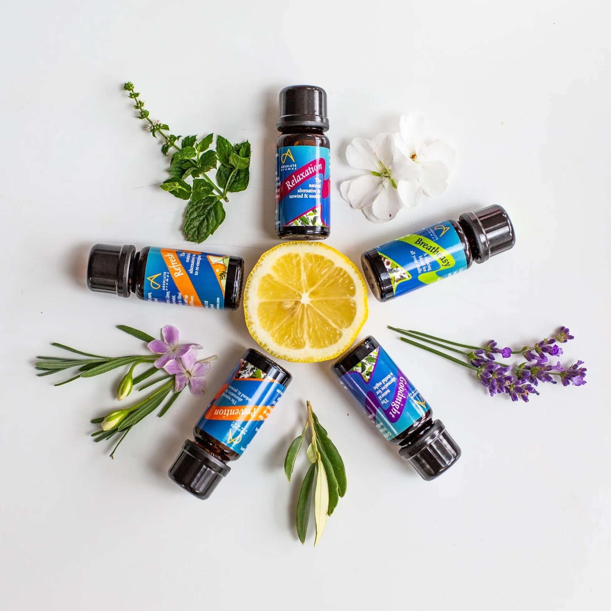Absolute Aromas Ochronna mieszanka olejków eterycznych Prevention 30 ml - zawiera 100% czyste, naturalne olejki z drzewa herbacianego, drzewa kajeputowego, cynamonowca kamforowego i nie tylko
