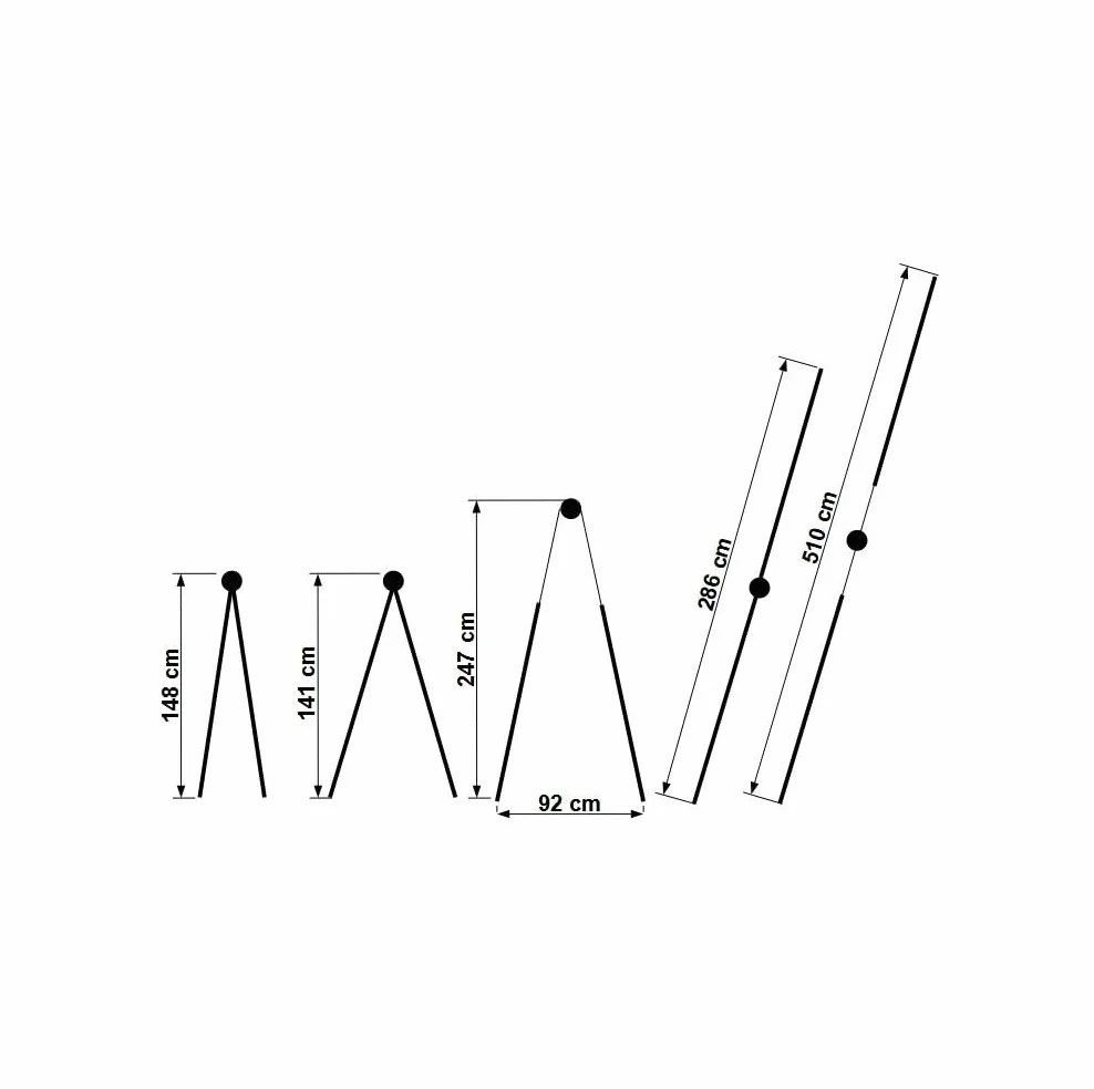 Treppe Aluminiowa wielofunkcyjna składana drabina przegubowa 4x5 stopni 5,10 m