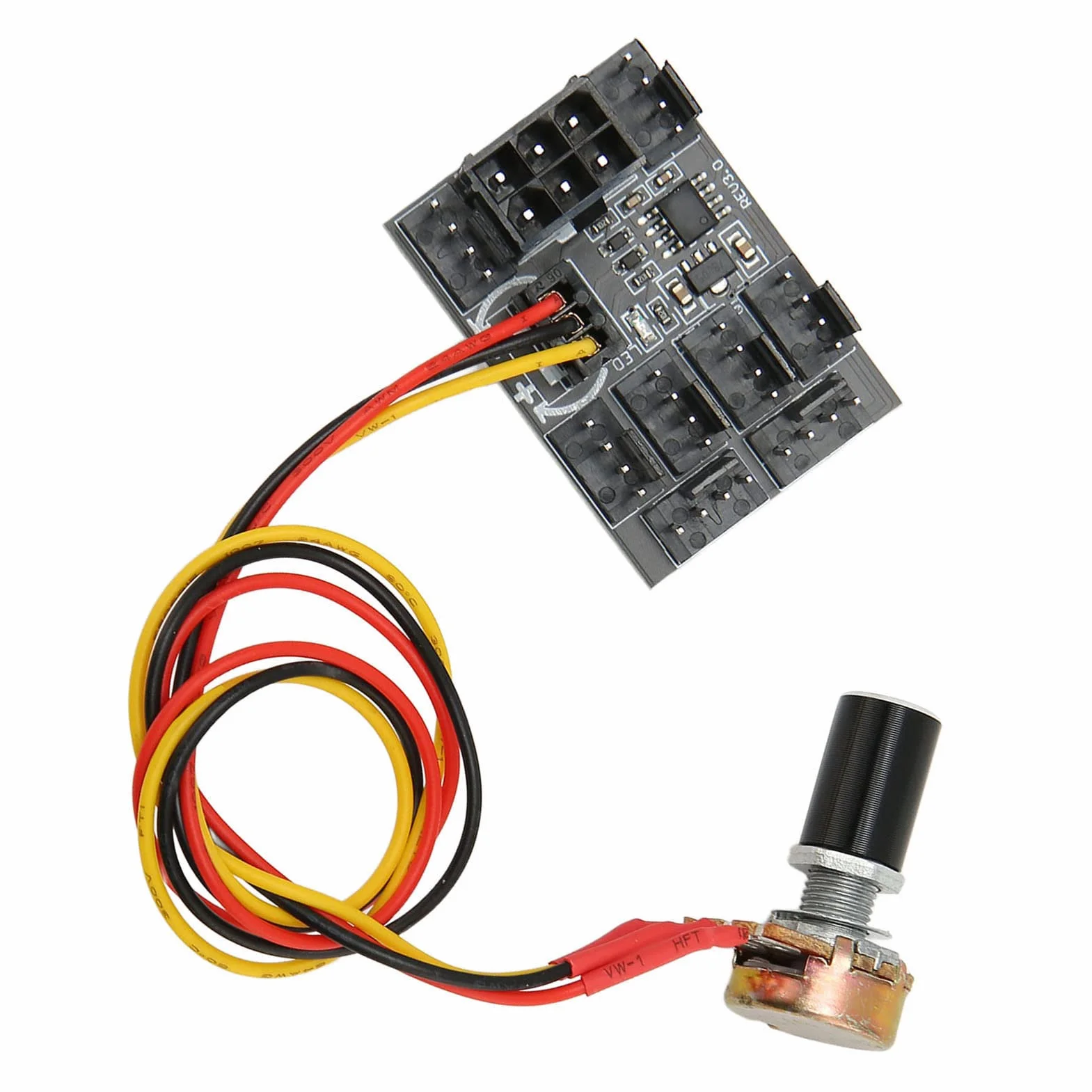 4-pinowy 3-pinowy Koncentrator Wentylatora PWM Kontroler Prędkości DC 12 V do Komputera PC, Gruby Klej do Mocowania, Elastyczny Przedłużacz, Długoterminowa stabilność, Gracze/entuzjaści