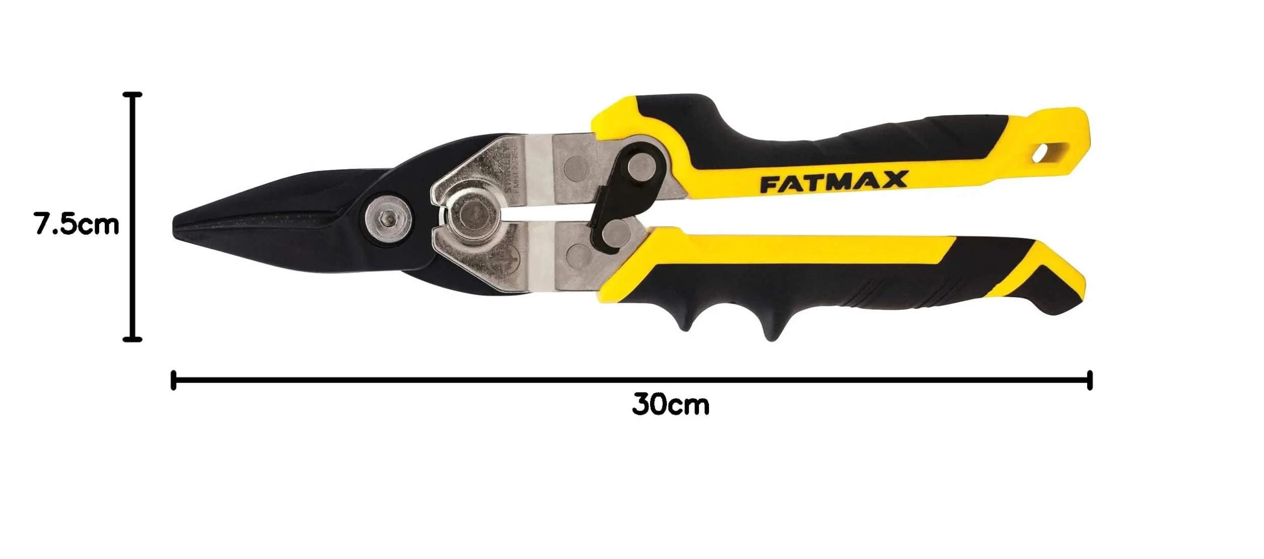 STANLEY Profesjonalny Tijeras krótka chapas corte recto FatMax pro - ergo dla profesjonalistów i majsterkowiczów do codziennego użytku ergonomiczna konstrukcja