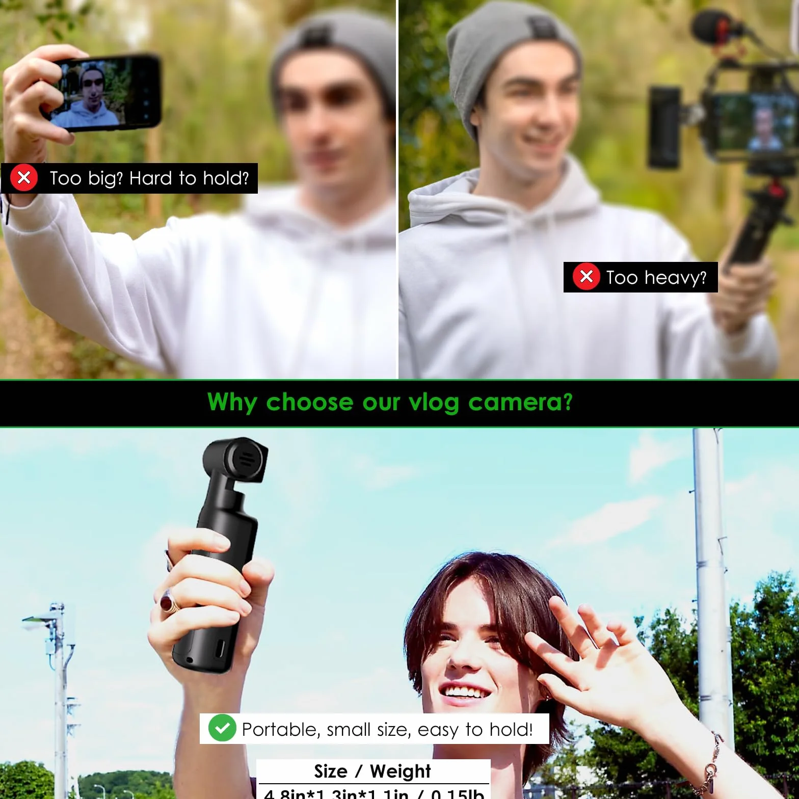 Kamera do ciała 4K obiektyw obracany 270° zewnętrzny mikrofon karta 64 GB sportowa