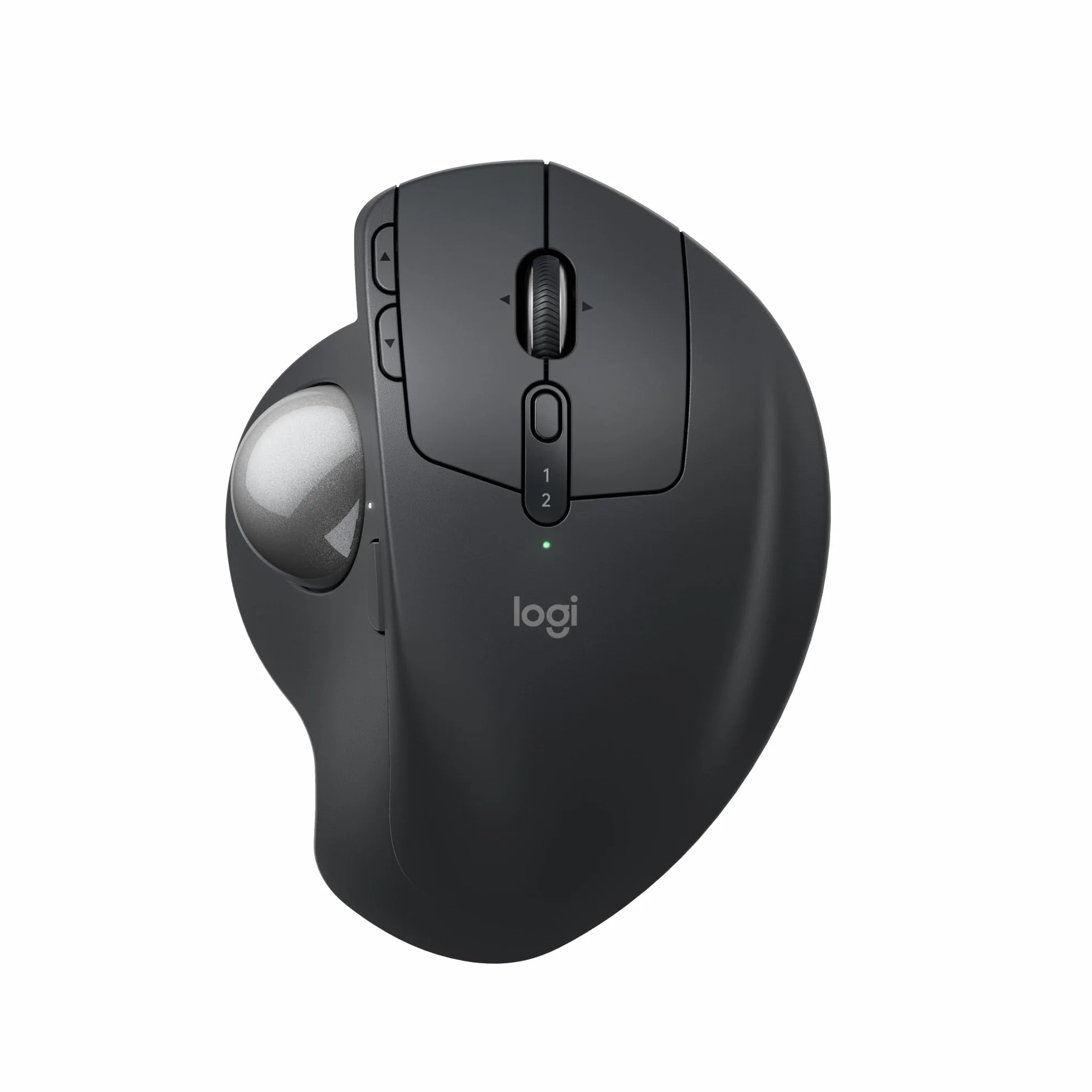Logitech MX Ergo S Bezprzewodowa Mysz z Trackballem, Ergonomiczna, USB-C, Bluetooth, 6 Przycisków, PC/Mac - Grafit