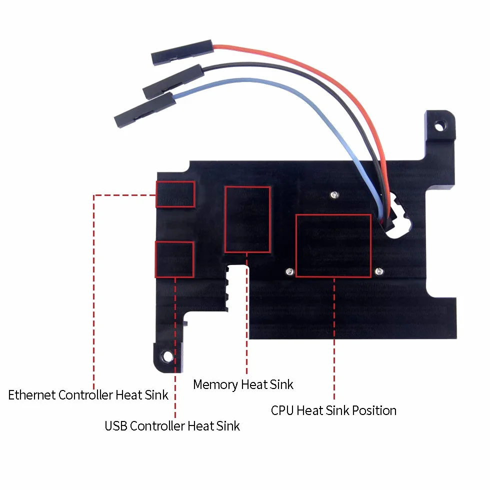 GeeekPi Raspberry Pi 4 Armor Lite radiator z wentylatorem PWM, Raspberry Pi aluminiowy radiator, zestaw chłodzący do Raspberry Pi 4, model B