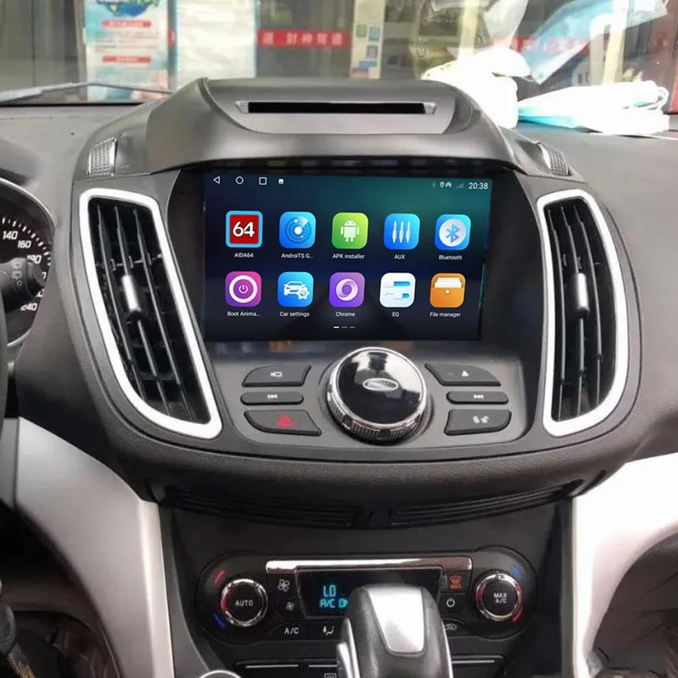 Samochód Android 10 Multimedia 2 DIN Radio GPS Nawigacja Ford Kuga Escape 2013-2016 4G 8Core 64G