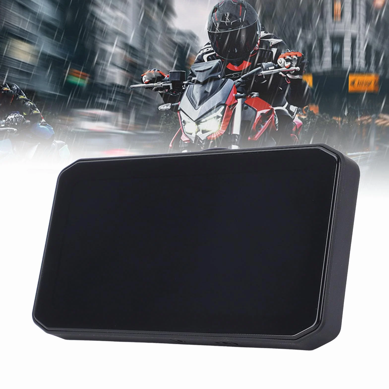 Motocyklowa kamera DVR 1440P podwójny aparat 6,25 cala ekran IP67 bezprzewodowa CarPlay GPS