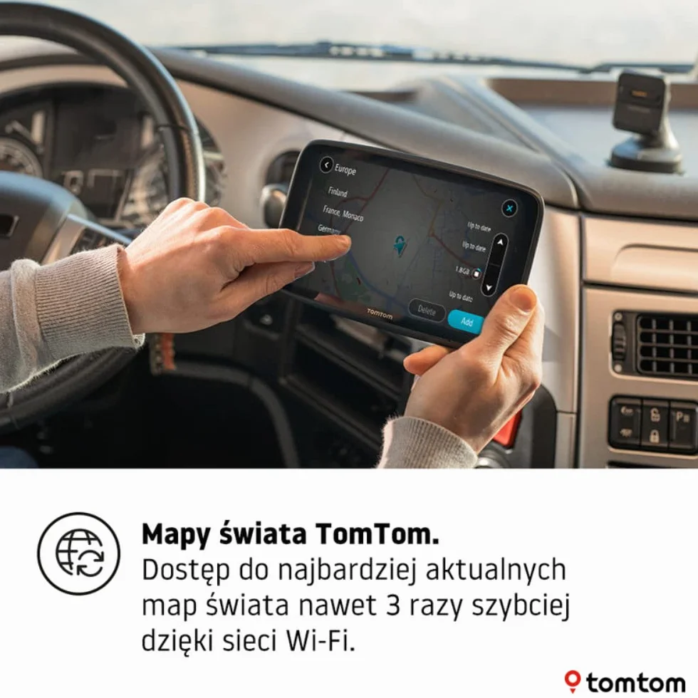 TomTom GO Expert GPS nawigacja 6 cali HD dla ciężarówek z mapami Świata, TomTom Traffic, WiFi
