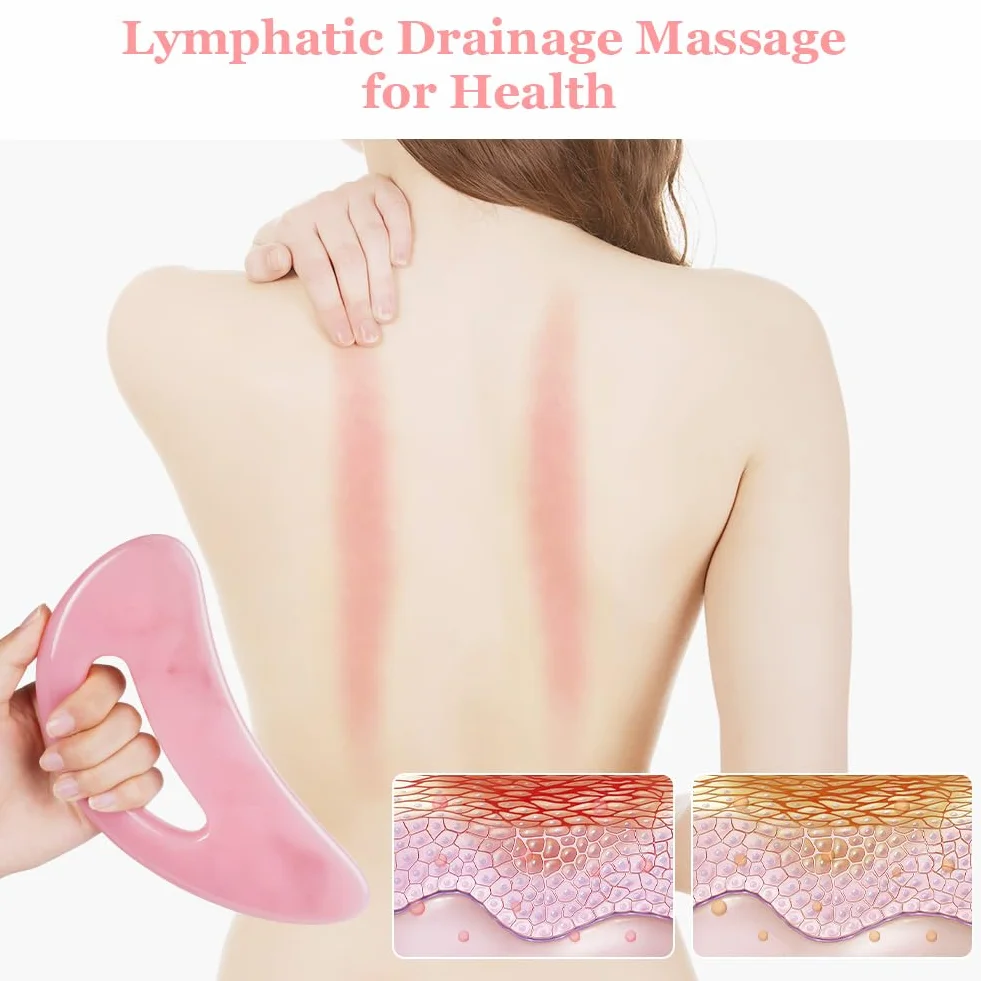 ACWOO Duży masażer gua sha, narzędzie do masażu gua sha, duży masażer limfatyczny, masażer cellulitowy, do nóg, pleców, twarzy, szyi, rozluźnienia mięśni i łagodzenia bólu, usuwanie zmęczenia