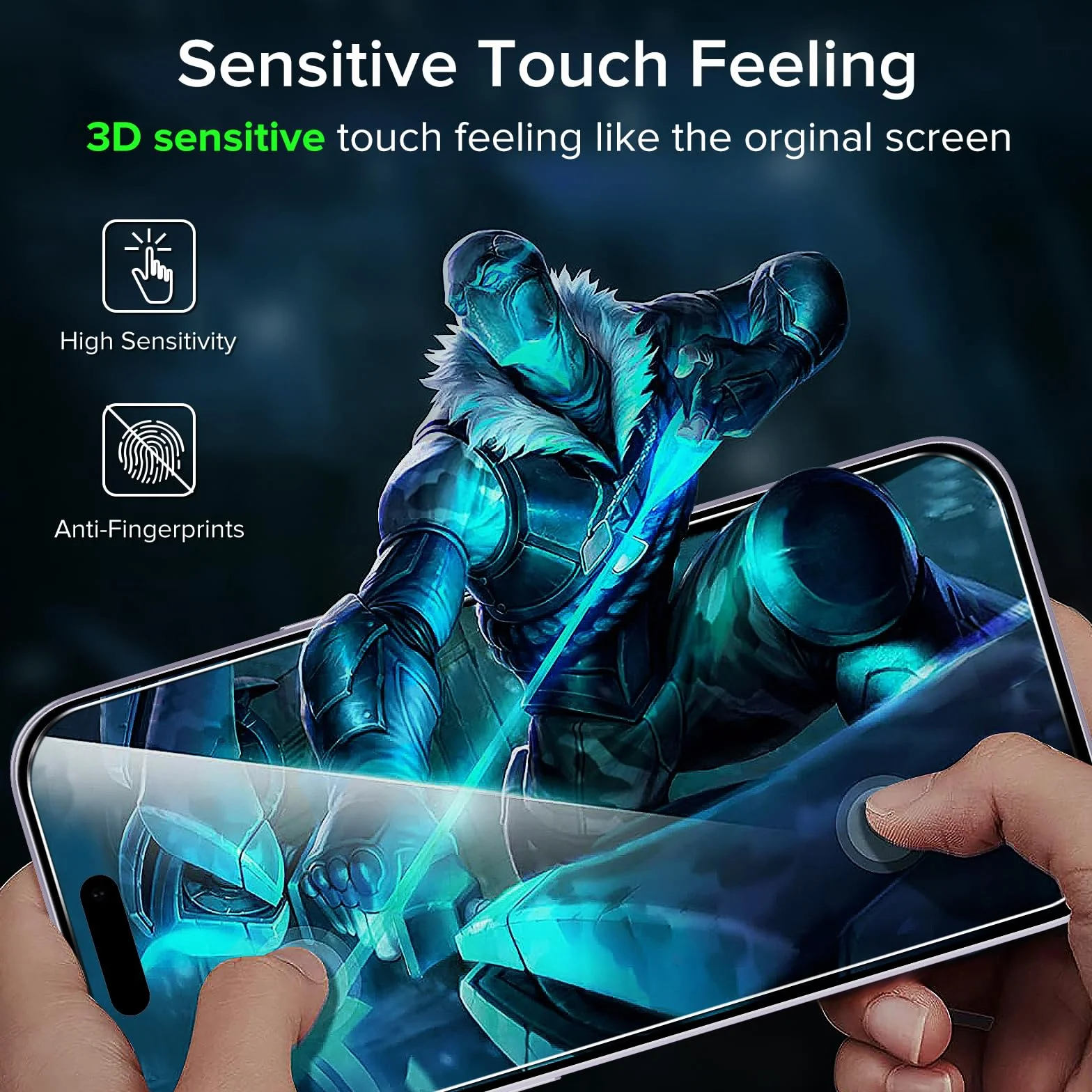 ivoler Ochraniacz ekranu do iPhone 17/16 Pro, szkło hartowane 9H 6,3 cala, 2 szt
