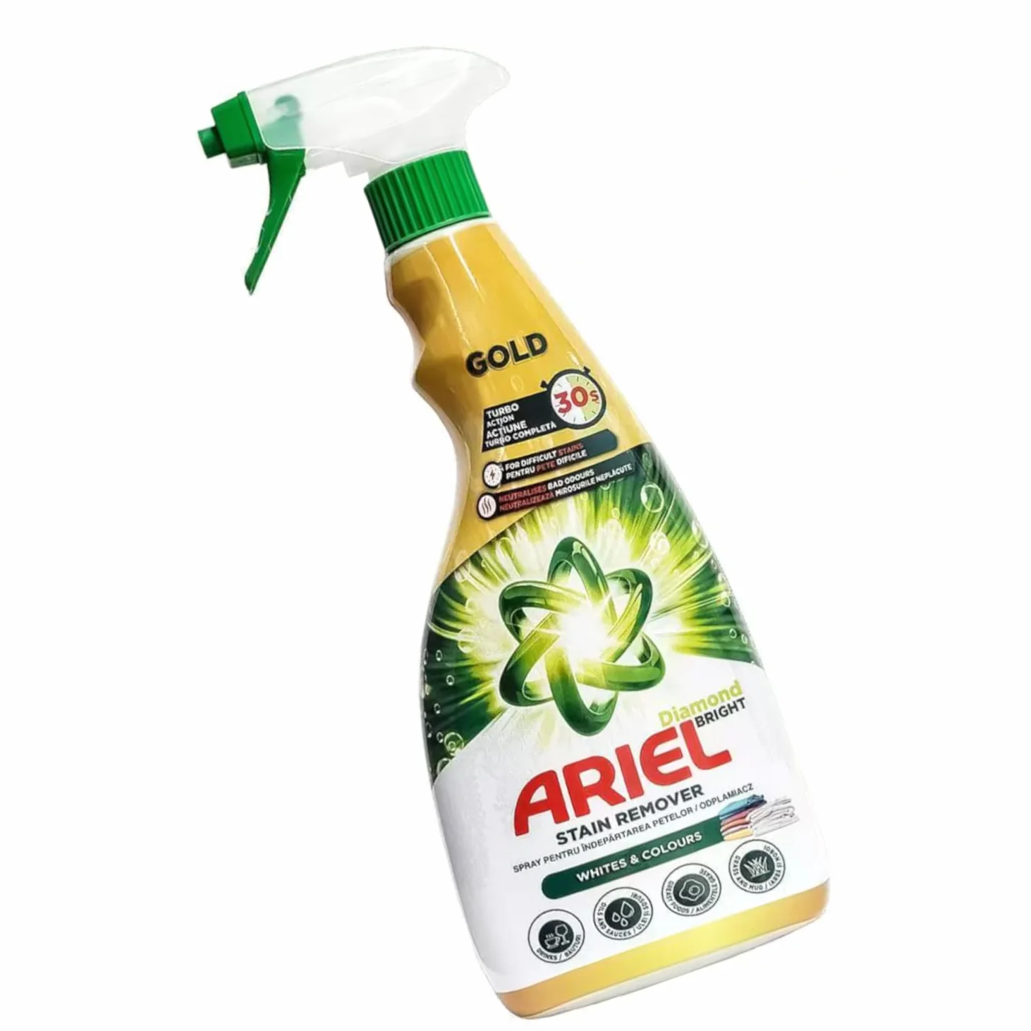 Odplamiacz do tkanin ARIEL Gold Stain Remover do białego i koloru 750 ml