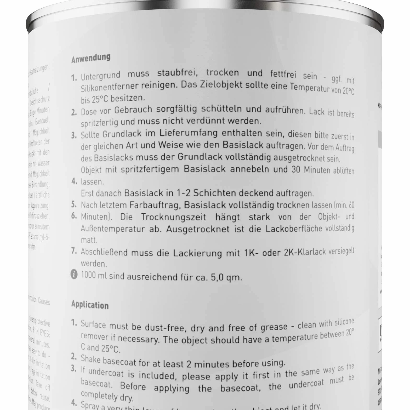 Pantone 178C Red Zestaw puszka farby lakier bazowy gotowy do natrysku + lakier bezbarwny 2K mat jedwabisty 2,5L