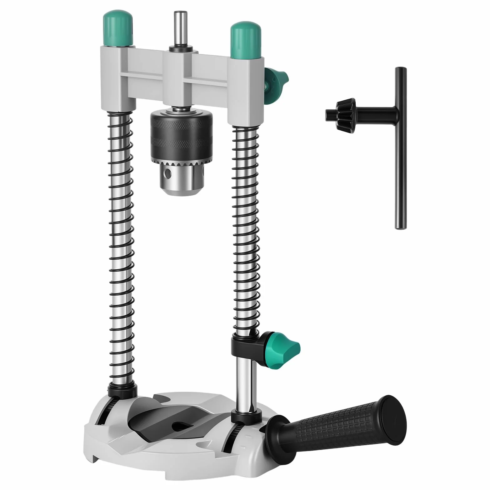 Stojak wiertarski ze stopu, maksymalny skok 60 mm, stojak na wiertarkę, regulacja pod wieloma kątami, szeroki, kompatybilny, mobilny pomocnik do wiercenia rur, płaskich powierzchni, obiektów