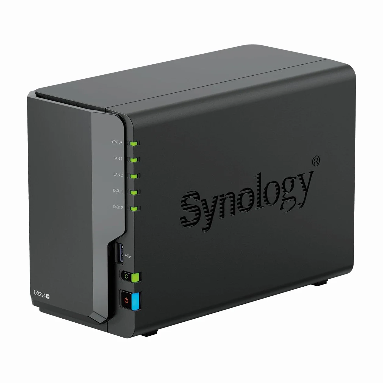 Synology DS224+ 2-Bay Diskstation NAS (Intel Celeron J4125 4-Core 2.0 GHz 2 GB DDR4 RAM 2 x port RJ-45 1 GbE LAN) pakiet 12 TB z 2X HAT3300-6T