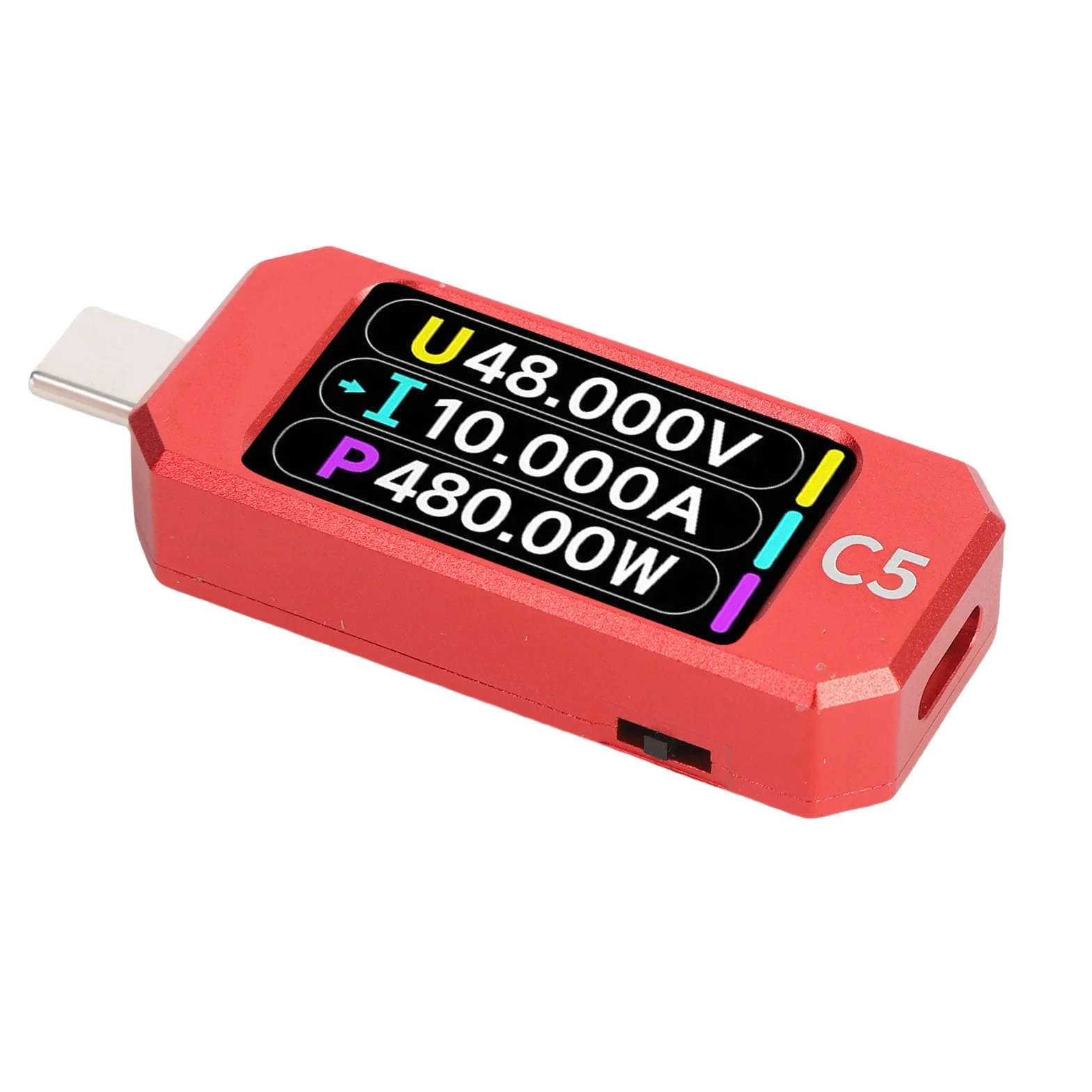 YWBL-WH Tester Typu C Analizator Mocy USB C z 1,47-calowym Ekranem IPS USB PD 3.1 EPR AVS Tester Napięcia i Prądu do ładowania Kabla ładowarki Testowanie Powerbanku