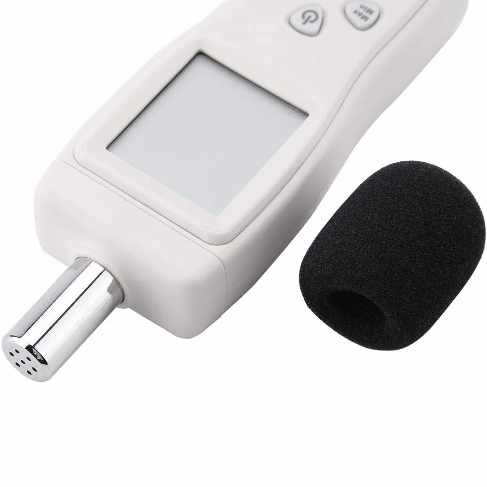 Walfront AS804 Precyzyjny cyfrowy tester poziomu dźwięku z czujnikiem szumów Zakres pomiaru hałasu 30-130 dBA Dokładność 1,5 dB